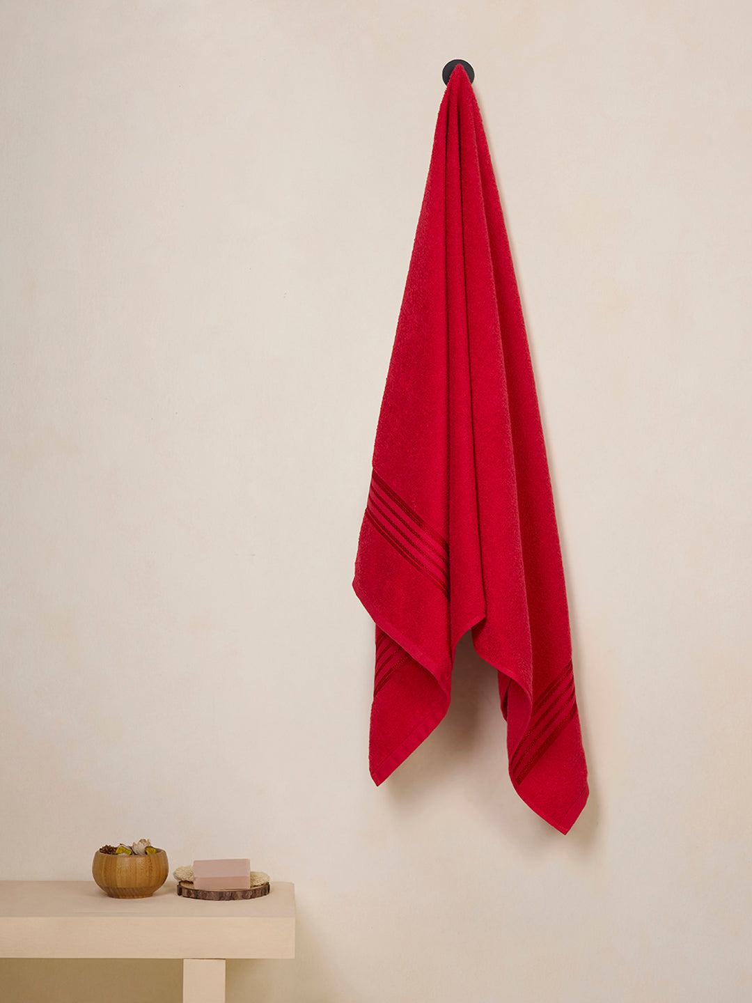 Classic Cotton | Bath Towel| 380 GSM | Spanish Red