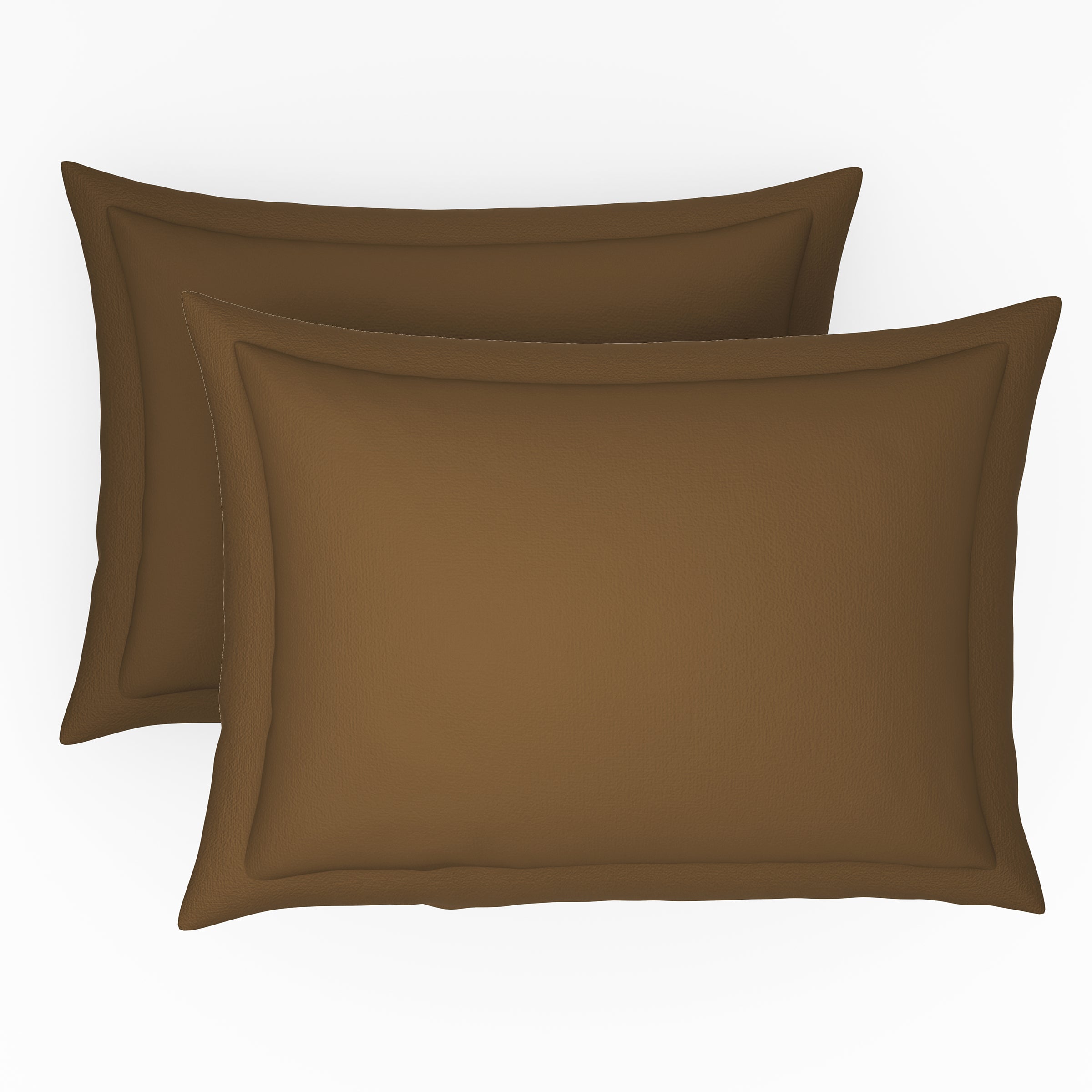 Himeya 100% Cotton 152 TC Bedsheet with 2 Pillow Covers - Cacao Brown
