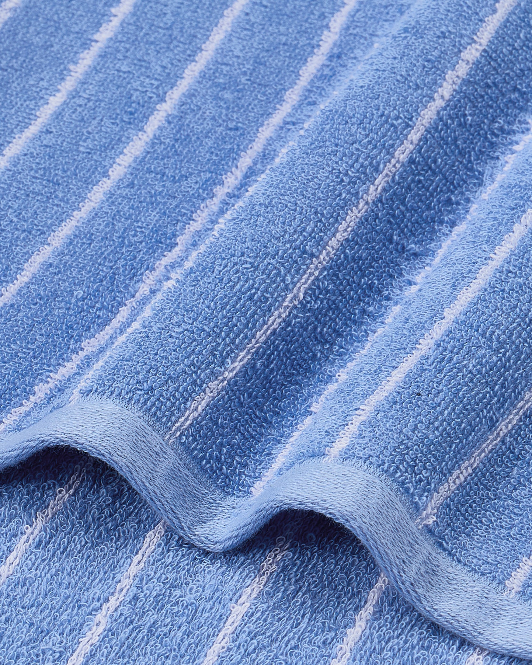 Elite Pin Stripe | Bath Towel | 350 GSM | Island Blue