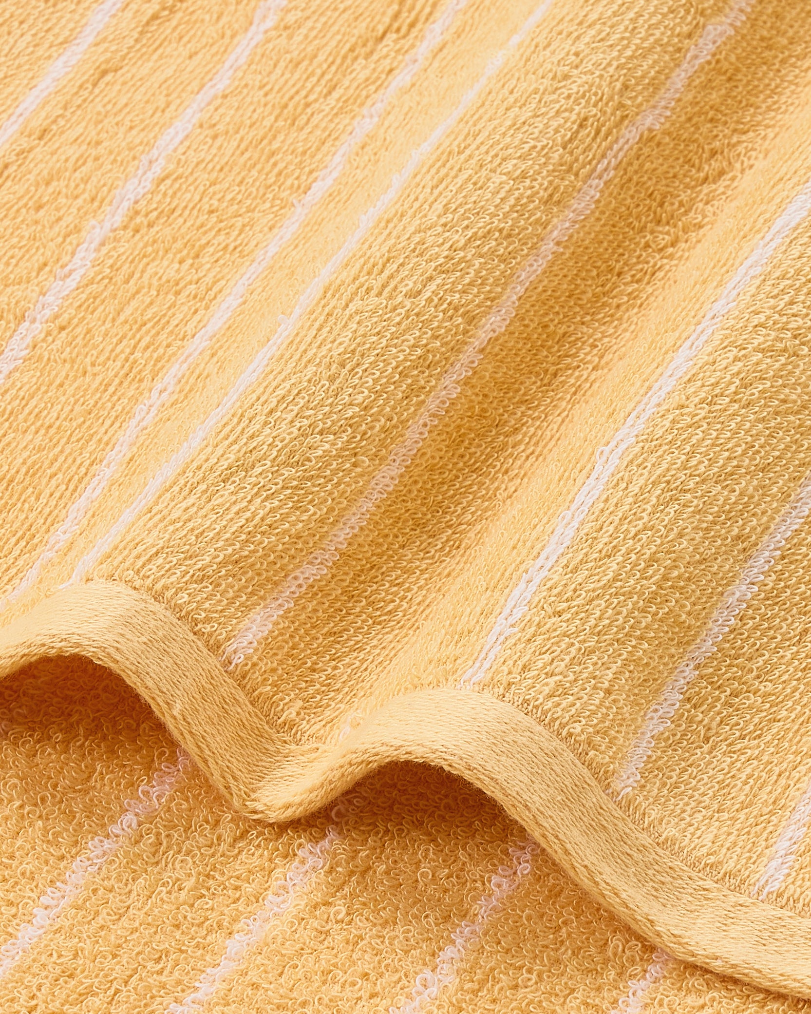 Elite Pin Stripe | Bath Towel | 350 GSM | Gold Cream