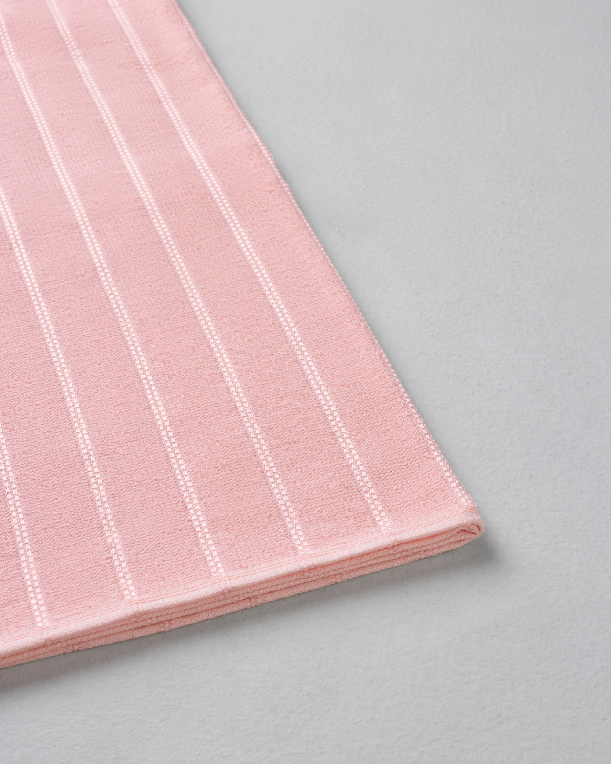 Comfort Pearl Stripe | Bath Towel | 300 GSM | Poppy Peach