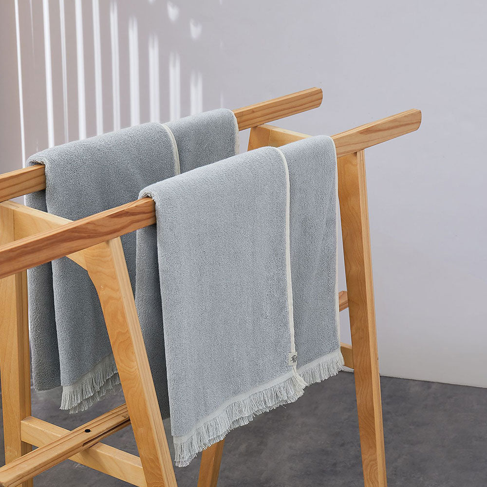 Exclusive,Terry Melange | Bath Towel | Cotton 500 GSM - Mineral Grey by Himeya