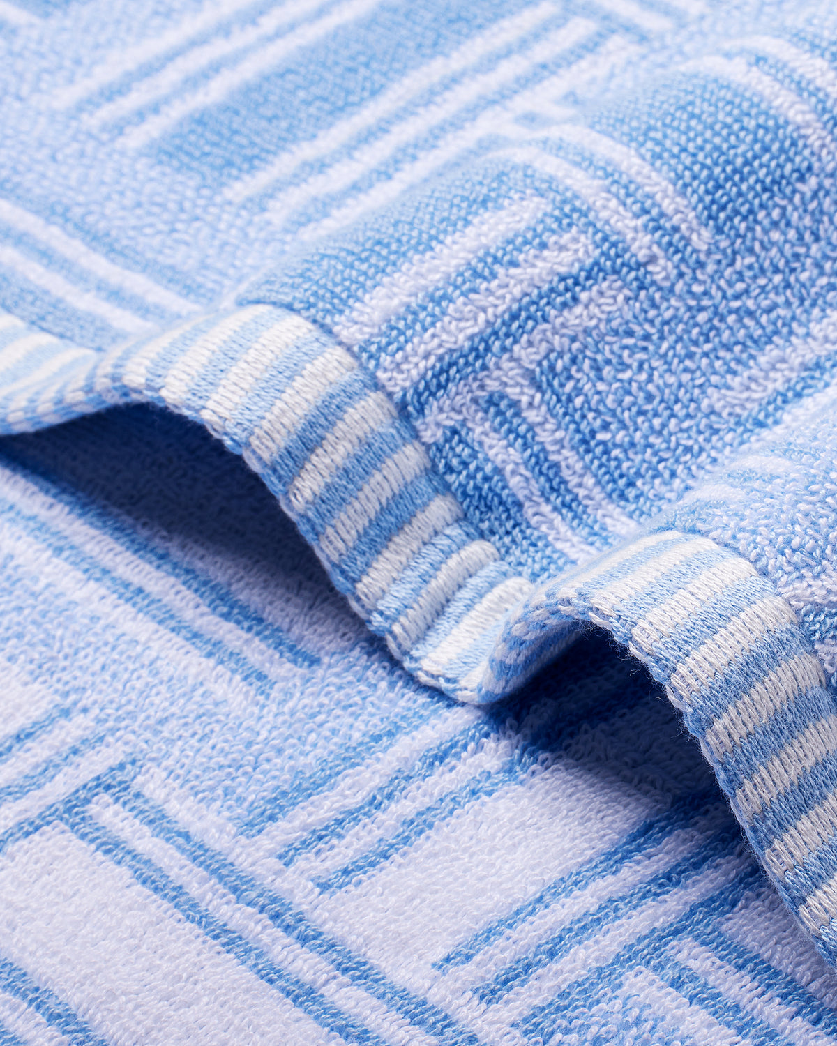 Himeya Fashion Greek Grace 500 GSM Bath Towel - Angle Blue