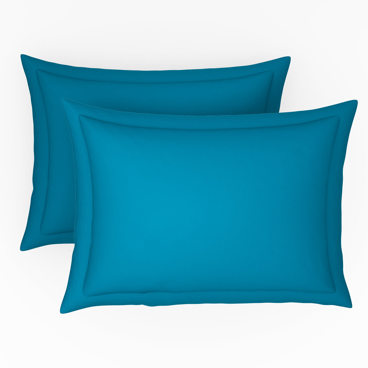 Himeya 100% Cotton 152 TC Bedsheet with 2 Pillow Covers - Peacock Blue