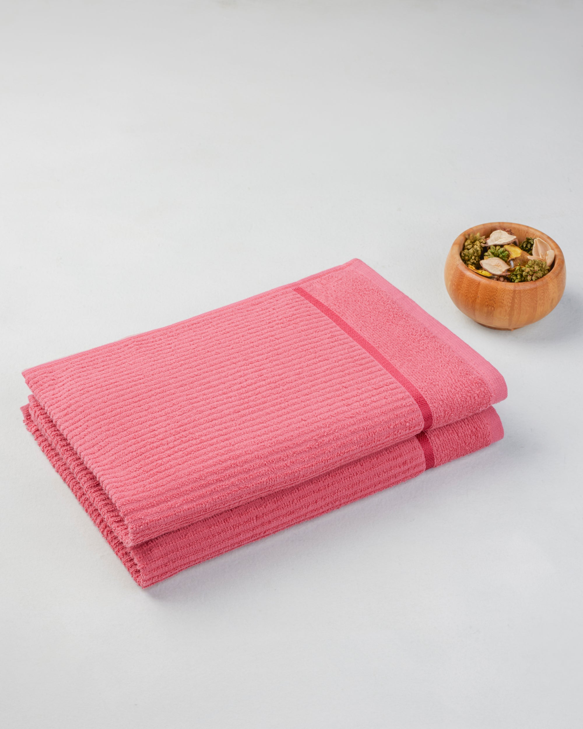 Comfort Collection | Hand Towel | 300 GSM Pack of 2 | Ruby Red by Himeya