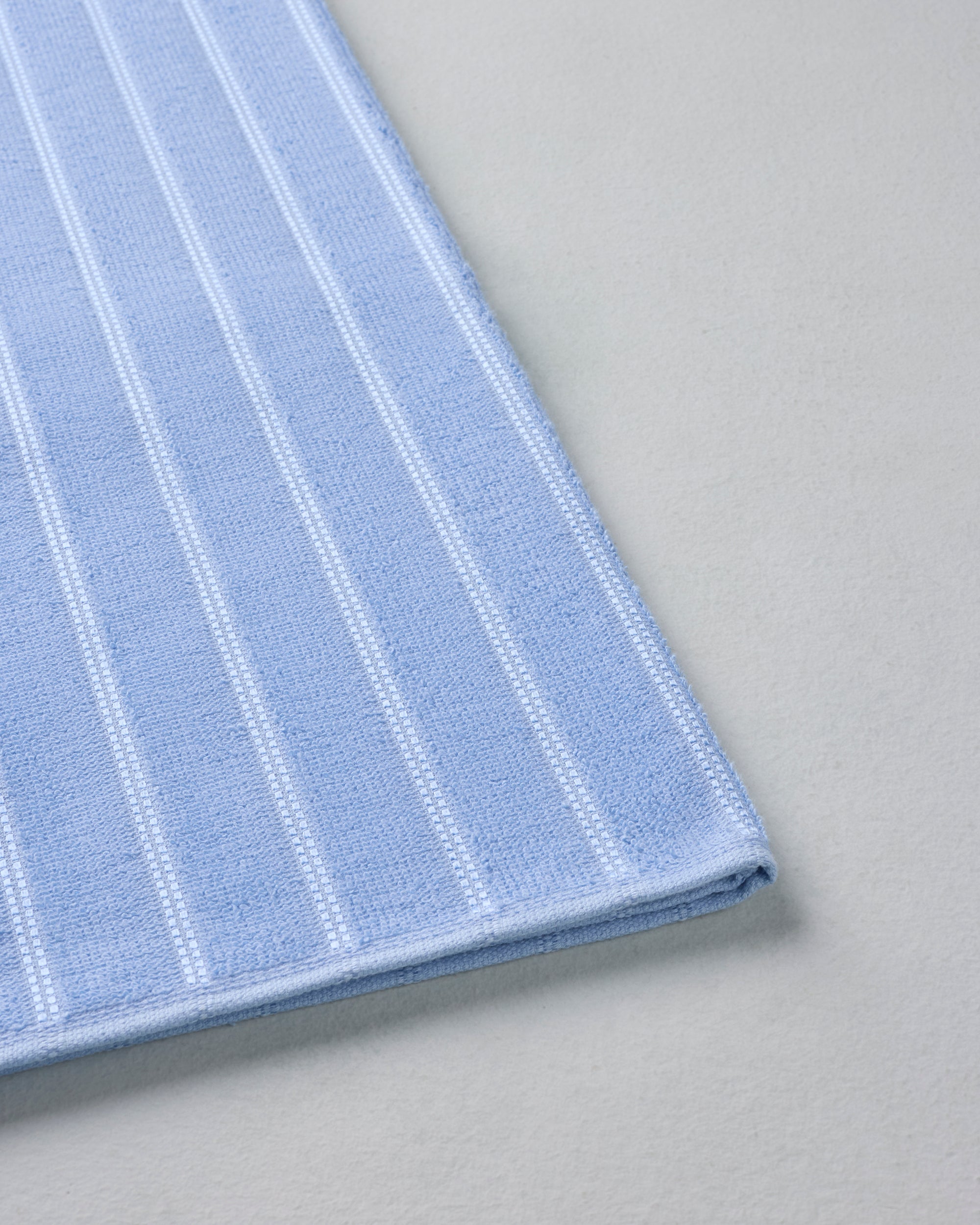 Comfort Pearl Stripe | Bath Towel | 300 GSM | Cornflower Blue