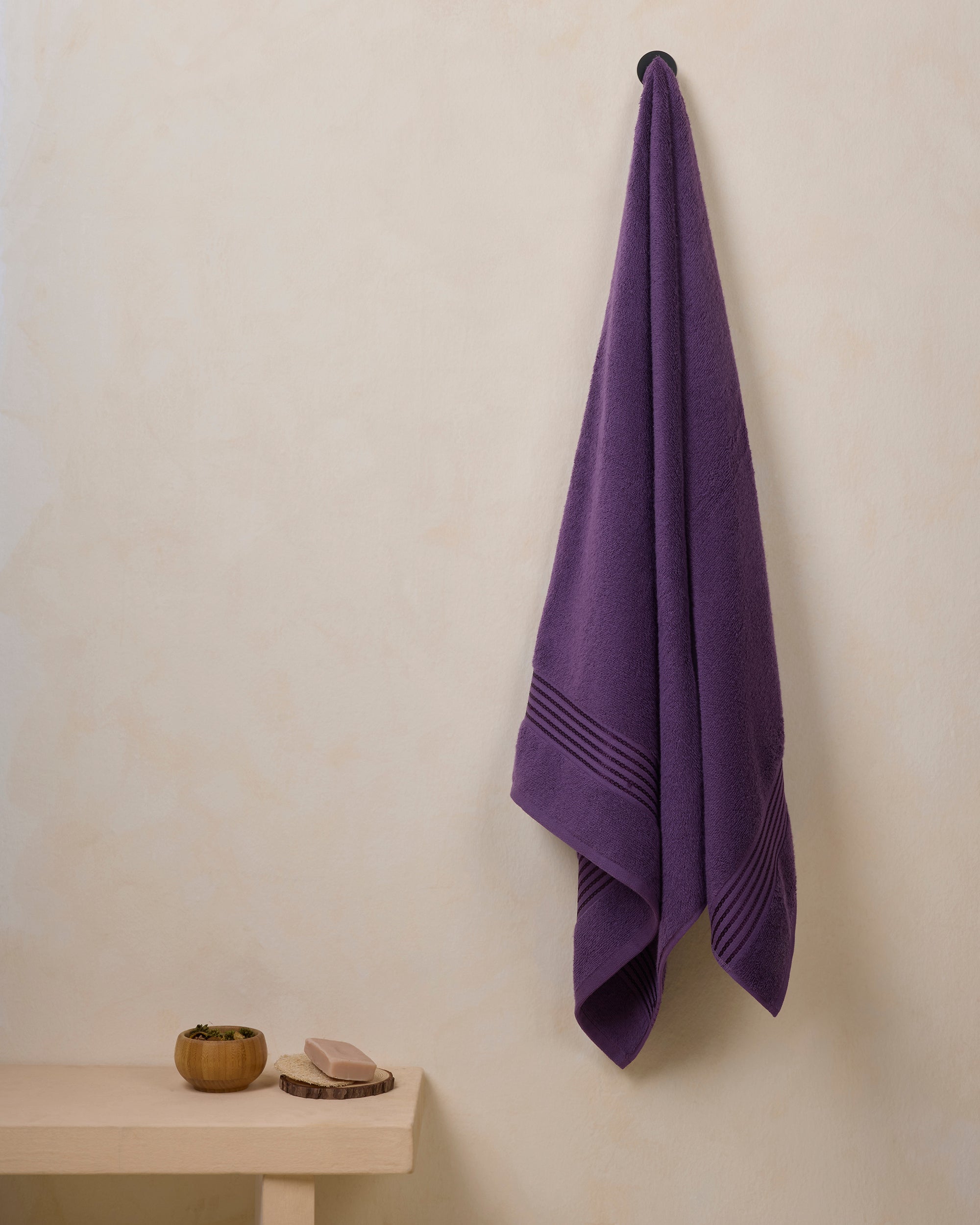 Himeya Elite Regal 500 GSM Bath Towel large - Midnight Purple