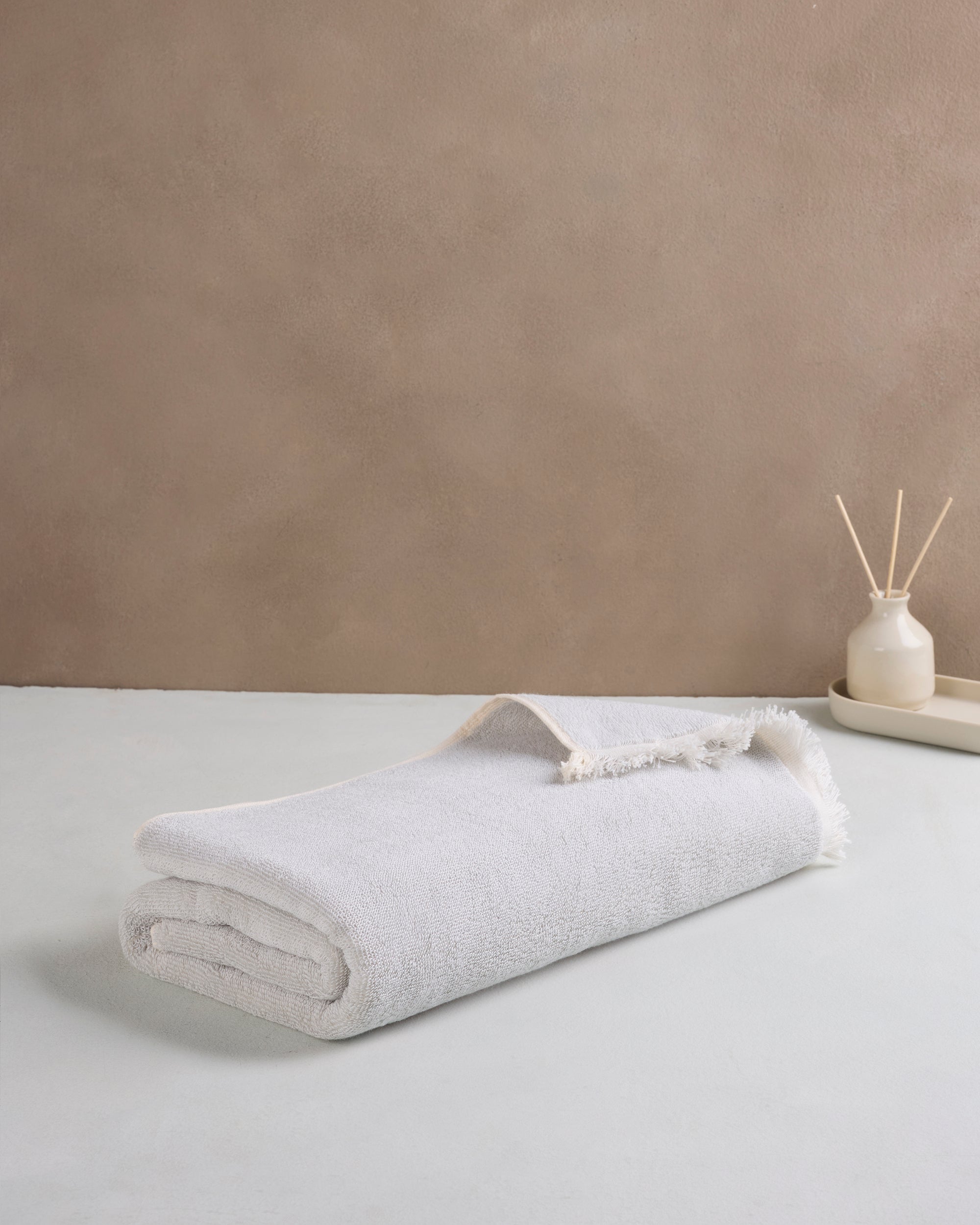 Exclusive,Terry Melange | Bath Towel | Cotton 500 GSM - Fogstone Green by Himeya