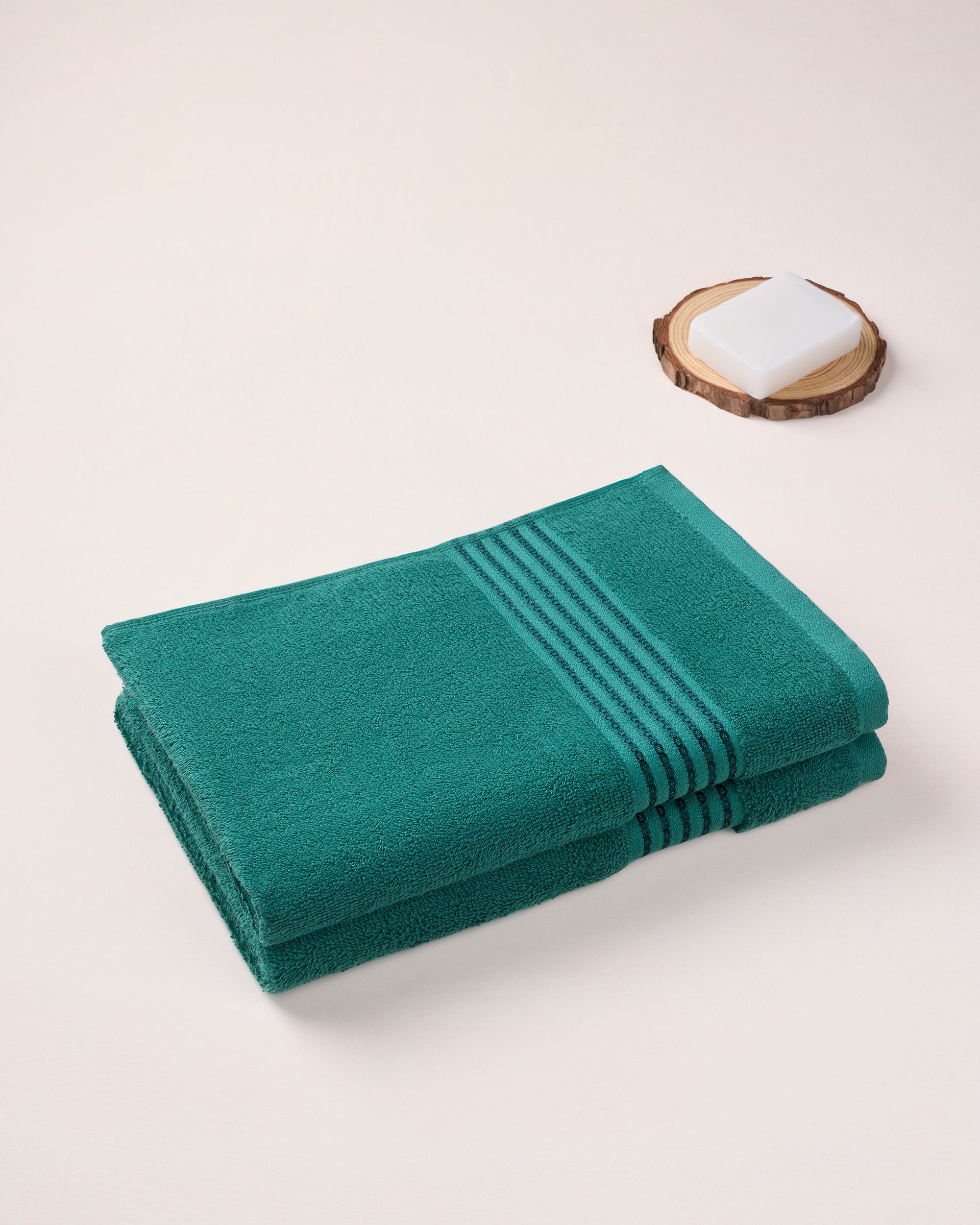 The Elite Collection | Pack of 2 Hand T | 500 GSM | Emerald