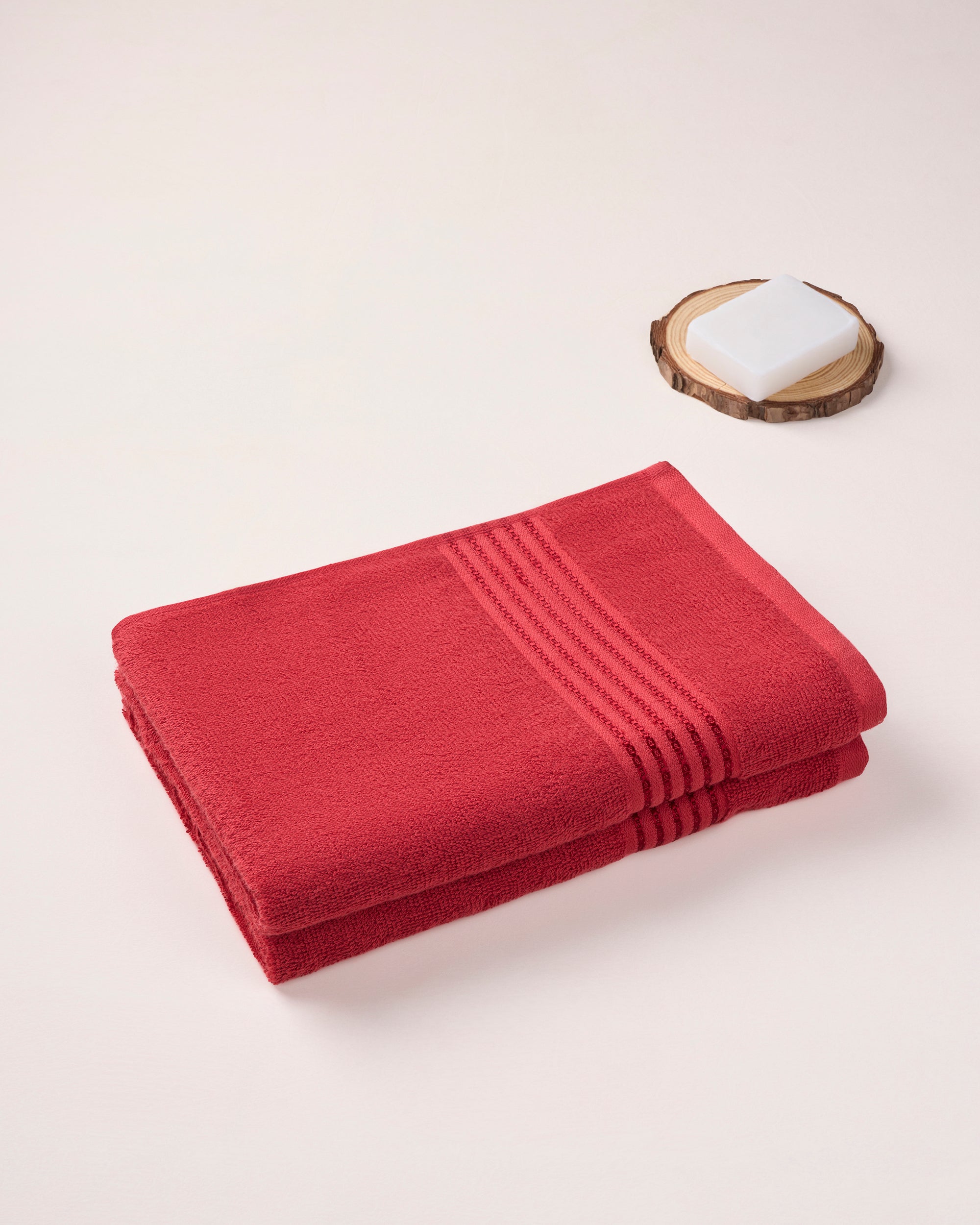 The Elite Collection | Pack of 2 Hand T | 500 GSM | Carmine Red