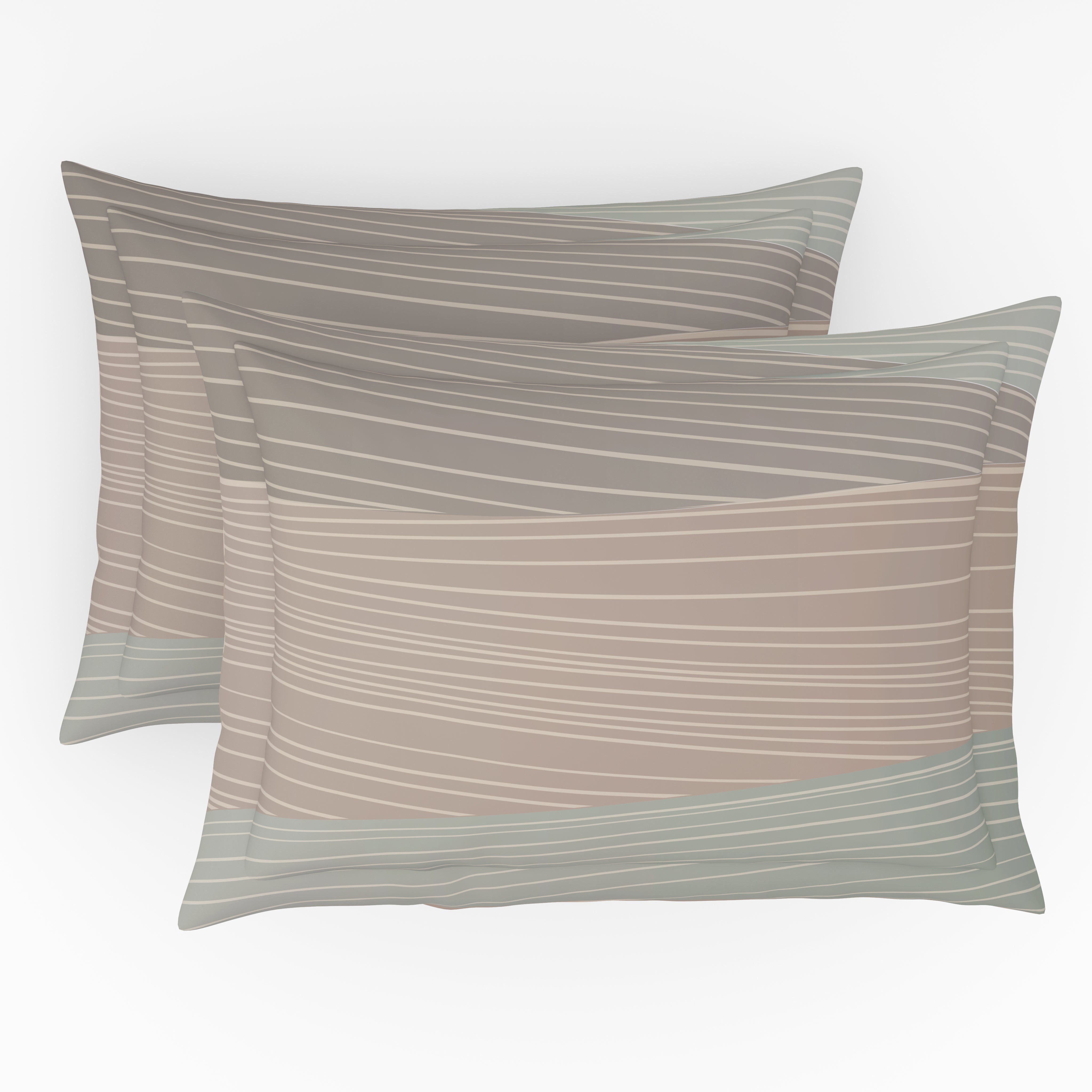 The Elite Collection, Landscape | Printed King Bedsheet Set | 210 TC Cotton - Moss Green