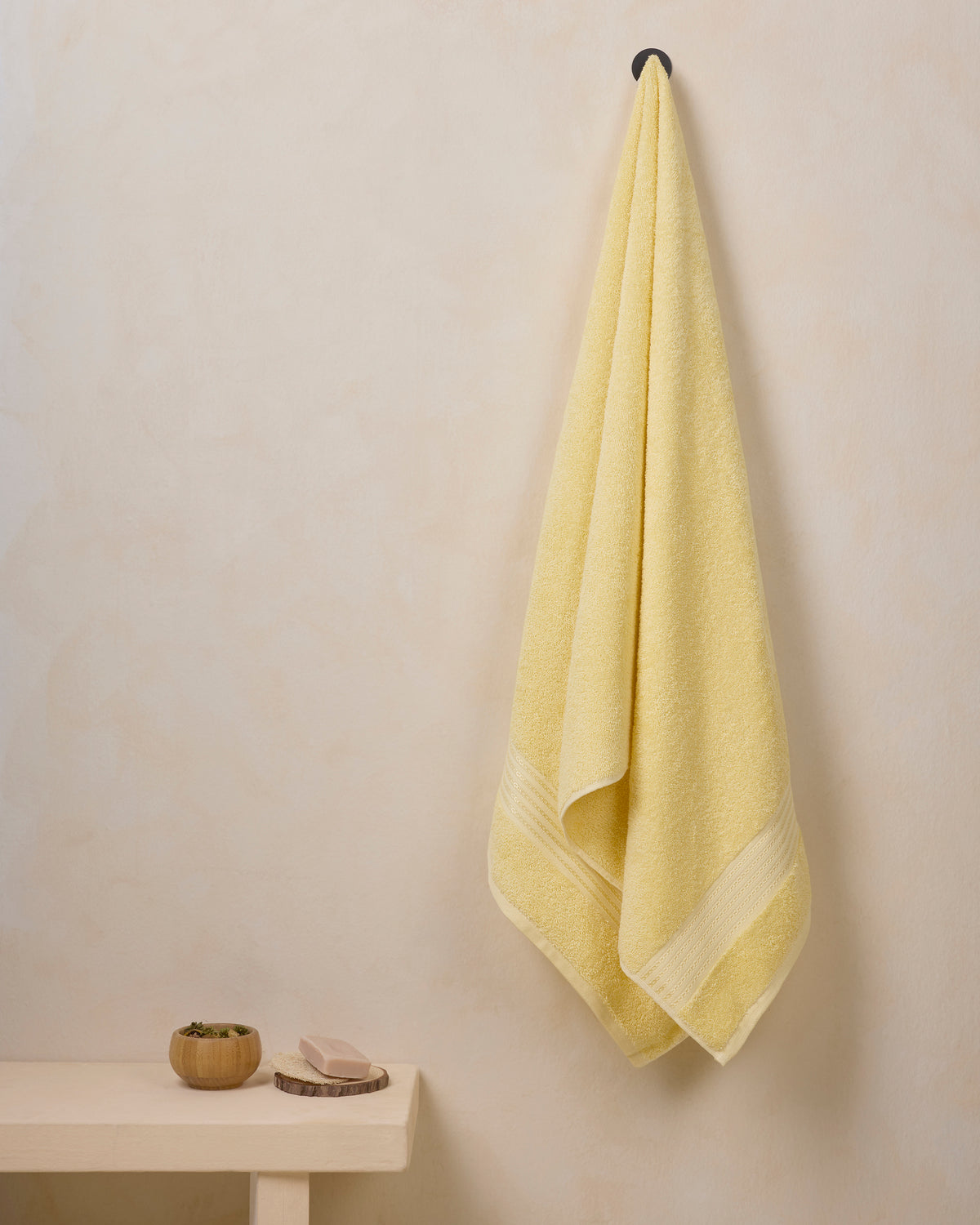The Elite Collection | Bath Towel | 500 GSM | Butter Yellow