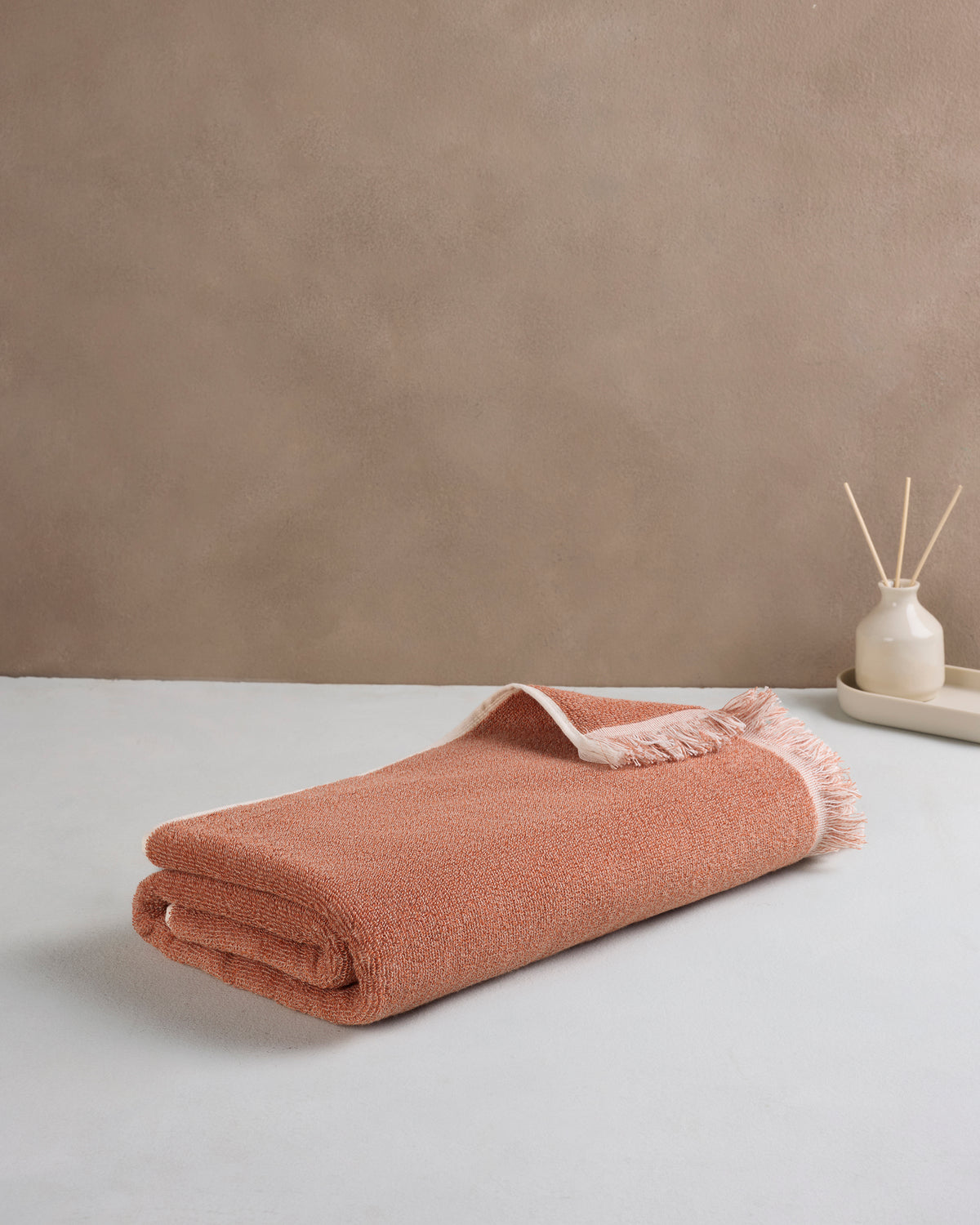 Exclusive | Bath Towel | Cotton 500 GSM | Pop Coral by Himeya