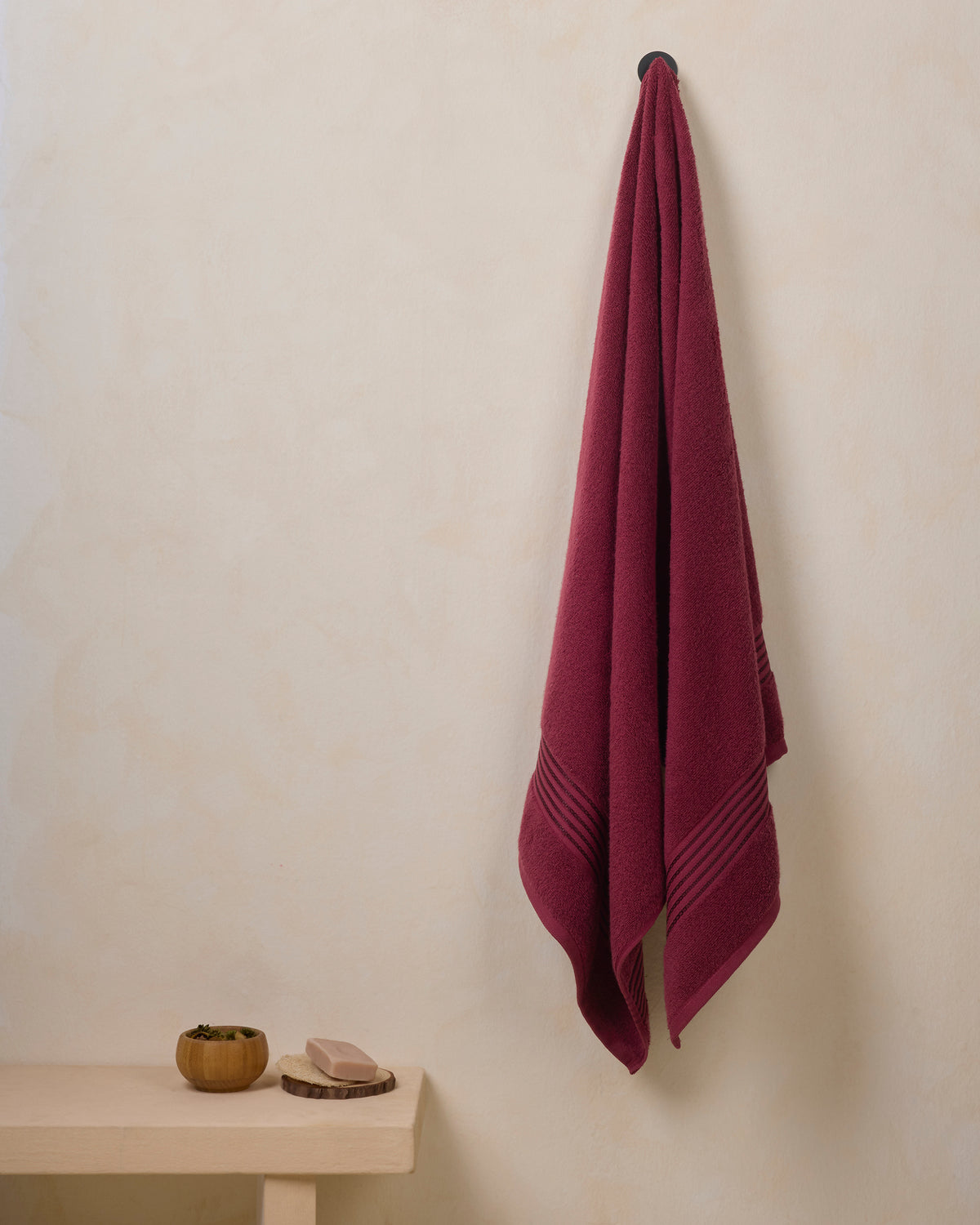 The Elite Collection | Bath Towel | 500 GSM | Merlot Red