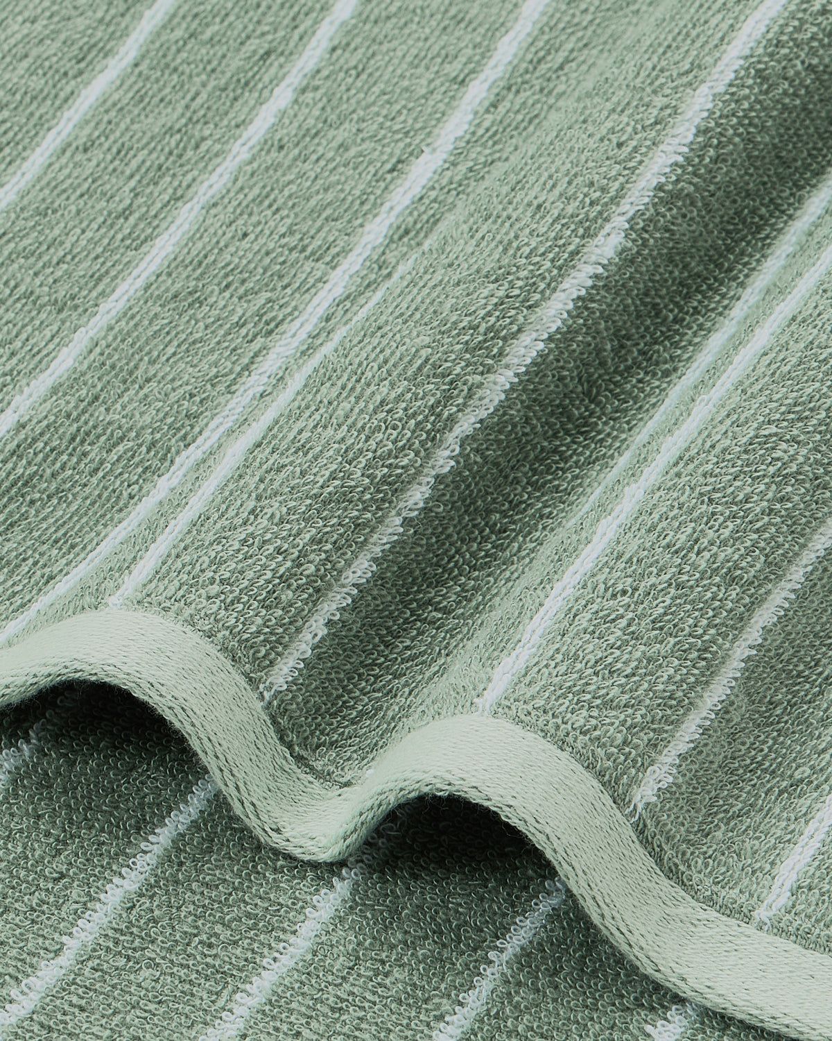 Elite Pin Stripe | Bath Towel | 350 GSM | Jade Sheen