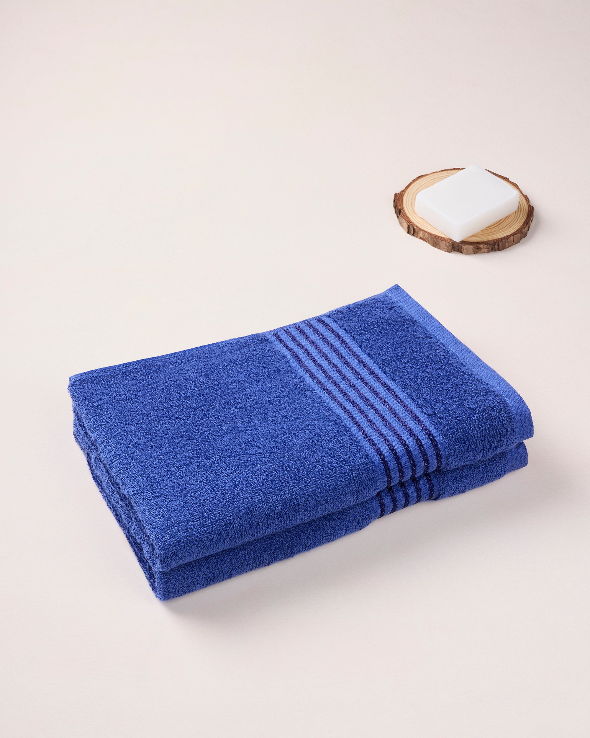 The Elite Collection | Pack of 2 Hand T | 500 GSM | Penn Blue