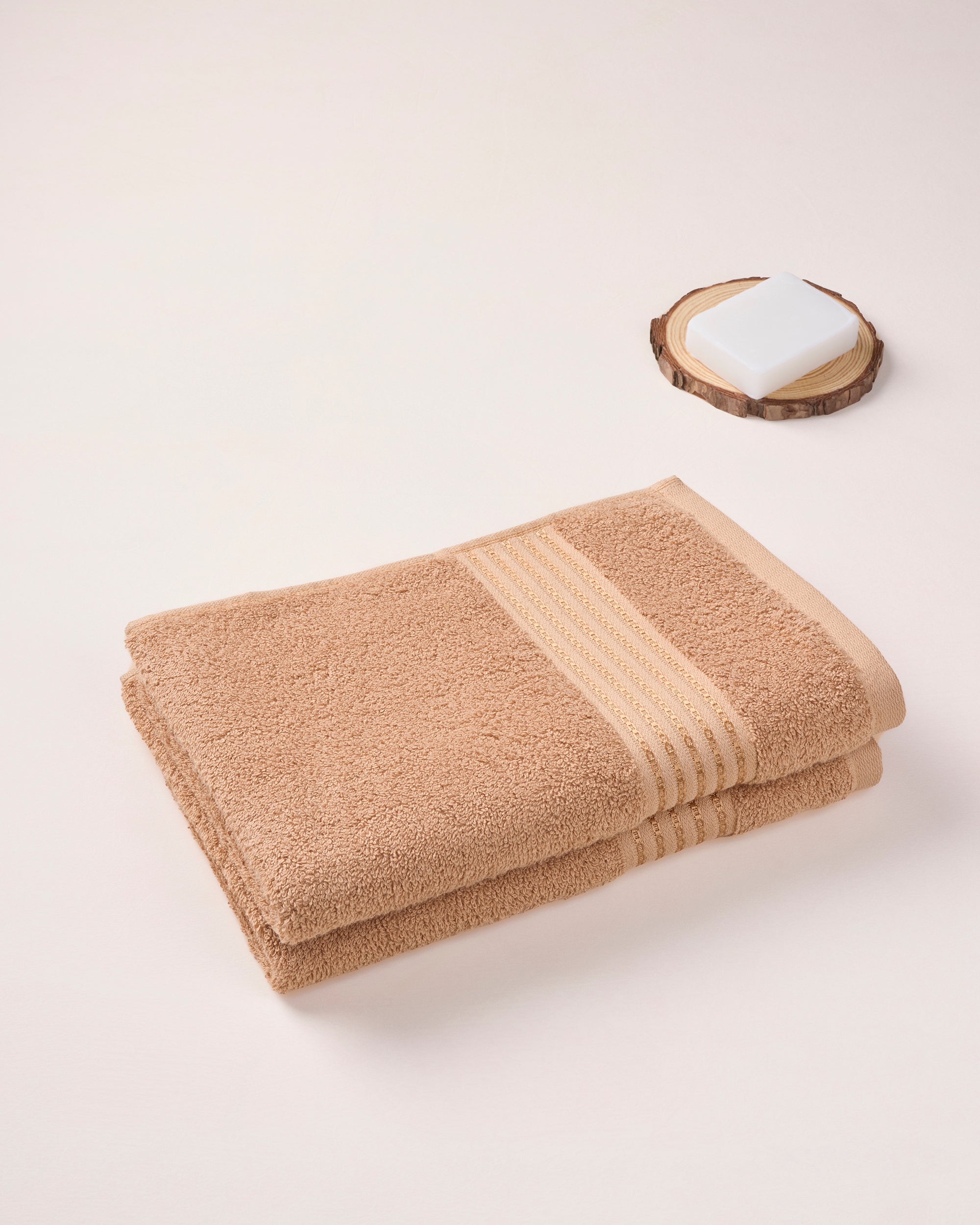 The Elite Collection | Pack of 2 Hand T | 500 GSM | Cookie Dough