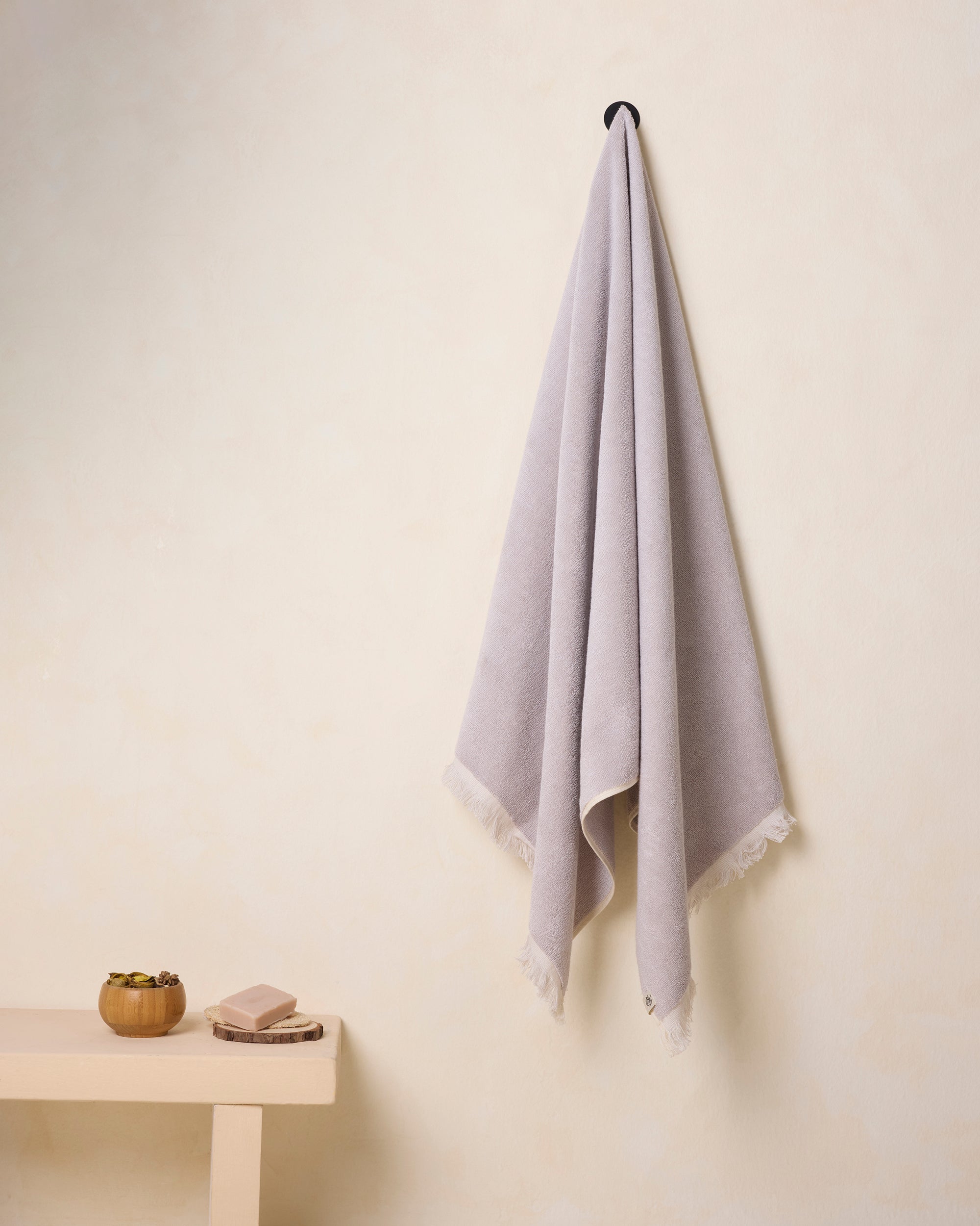 Exclusive | Bath Towel | Cotton 500 GSM | Mineral Grey by Himeya