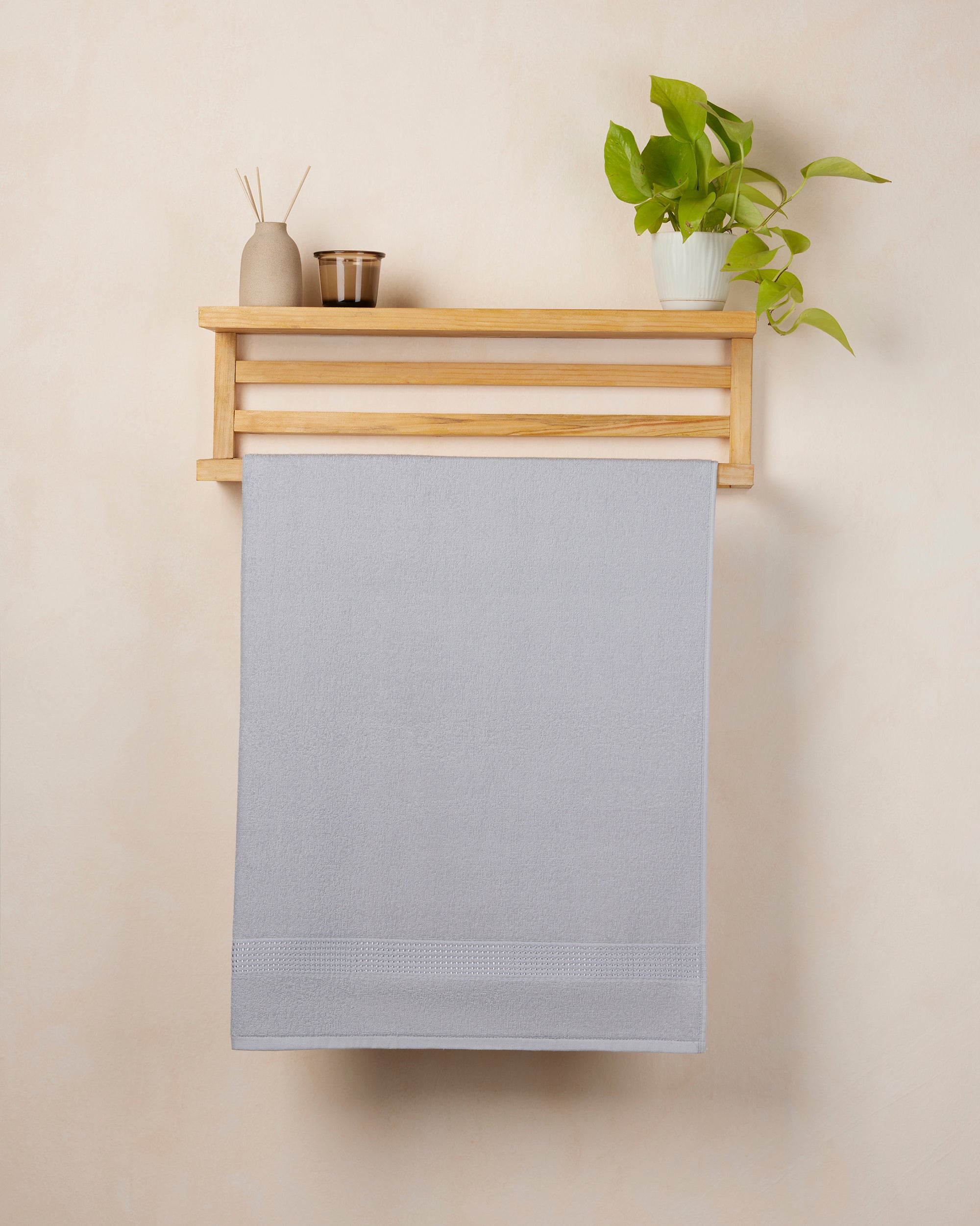Comfort Collection, Daily Lite | Bath Towel | 320 GSM - Misty Grey by Himeya