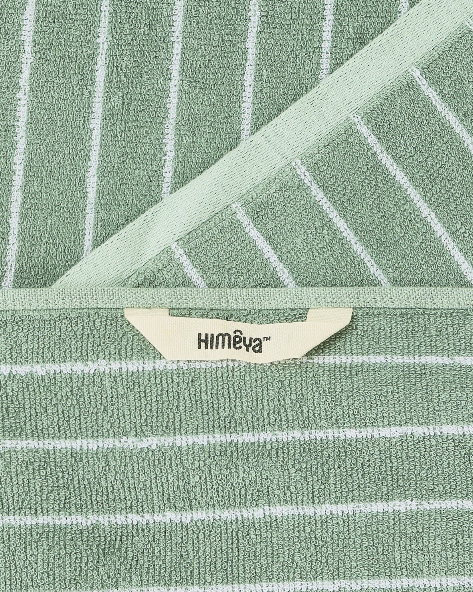 Elite Pin Stripe | Bath Towel | 350 GSM | Jade Sheen