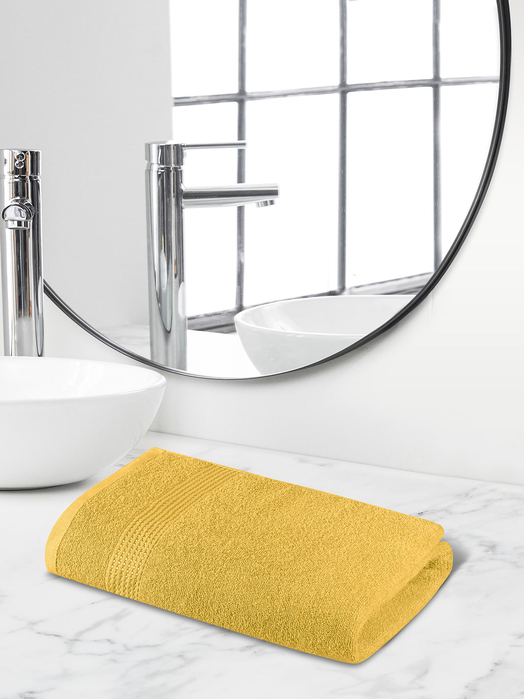 Comfort Collection, Daily Lite | Bath Towel | 320 GSM - Amber Yellow by Himeya
