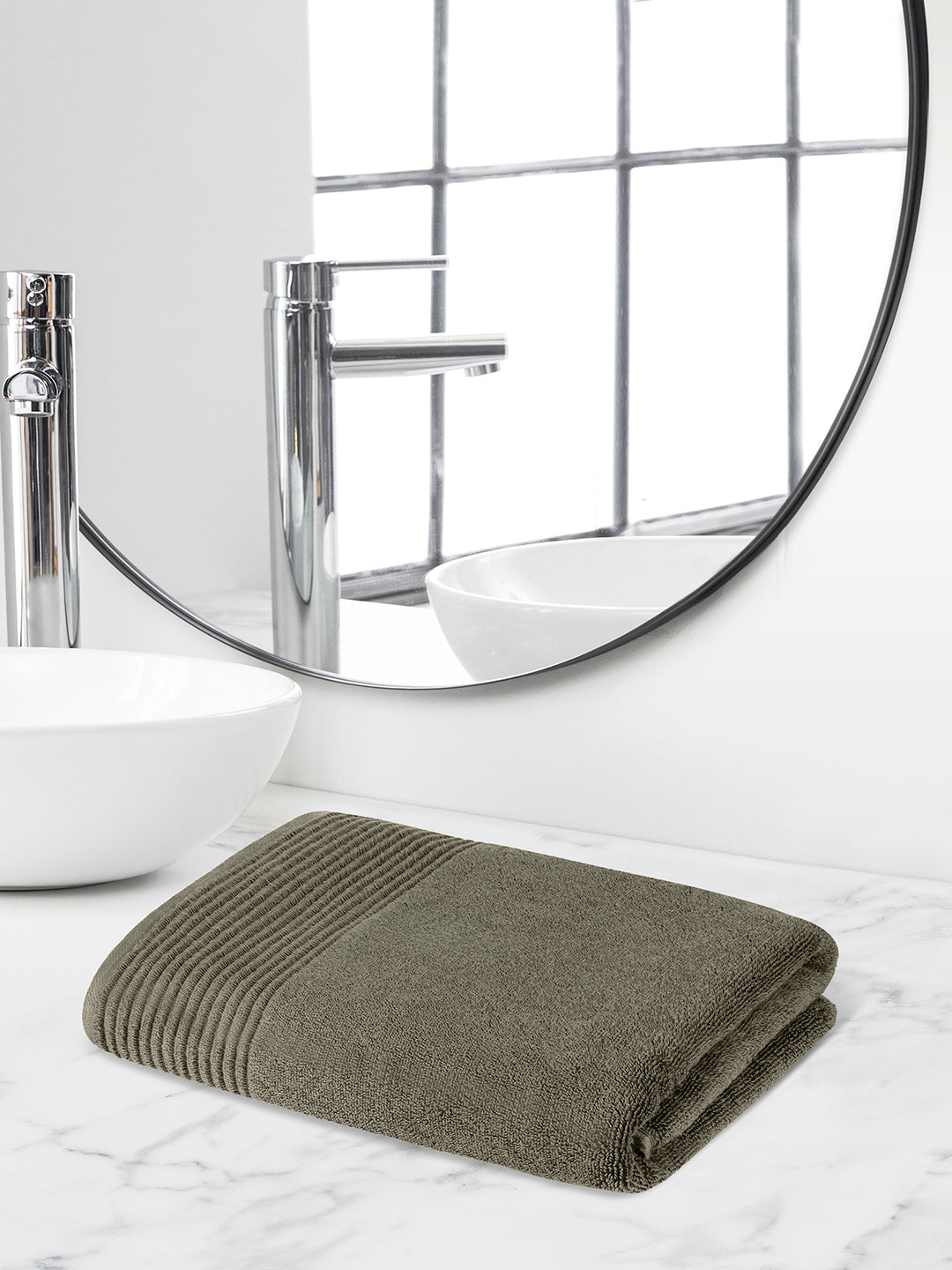 Gold Collection | Bath Towel | 600 GSM | Grizzle Grey by Himeya