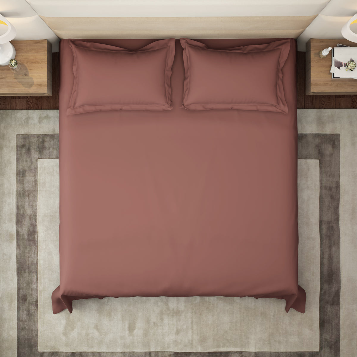 The Gold Collection | King Bedsheet Set | 300 TC Cotton | Spring Blush