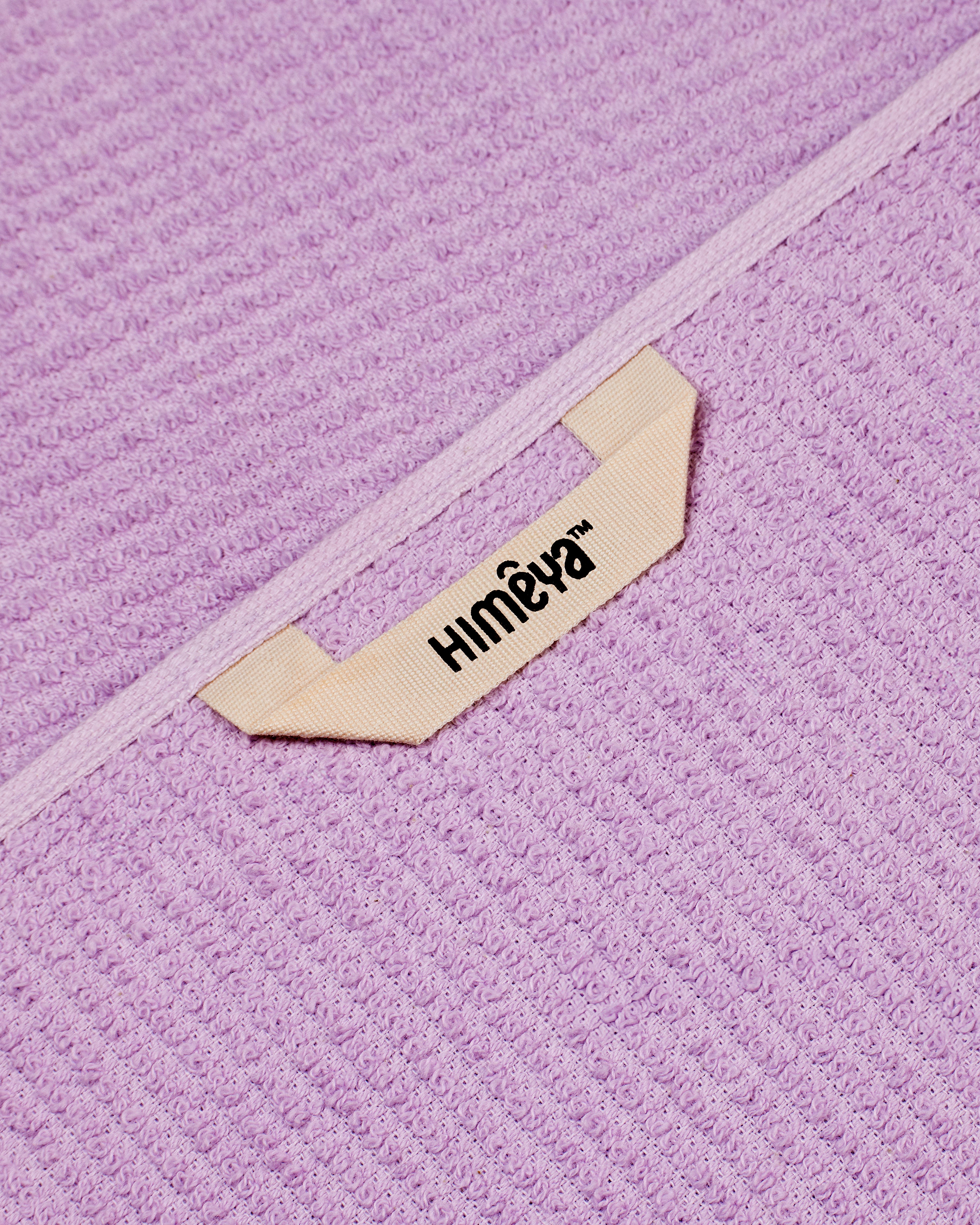Comfort Collection, Waffle Grid | Bath Towel | 360 GSM 100% Cotton - Lilac by Himeya