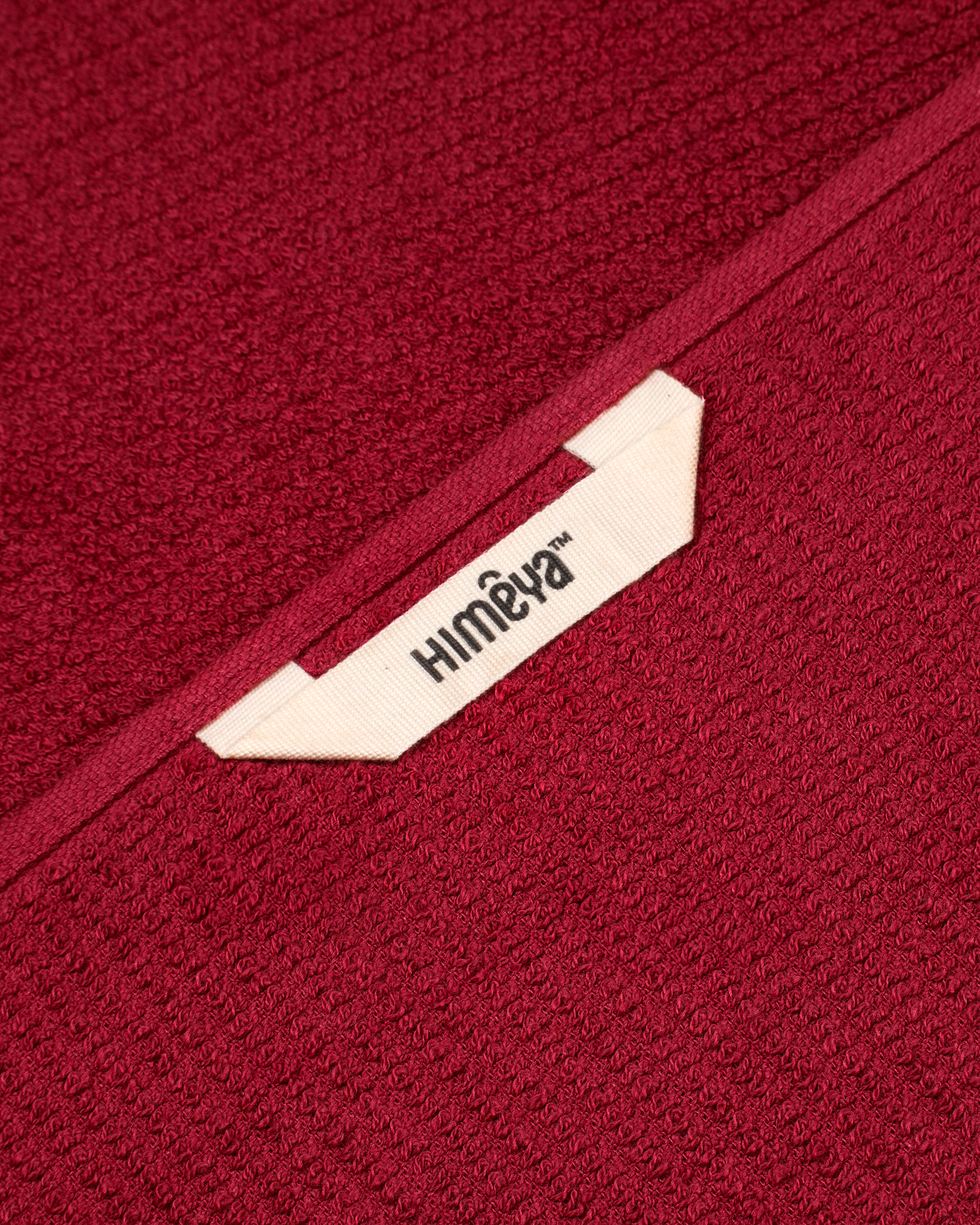 Comfort Collection, Waffle Grid | Bath Towel | 360 GSM 100% Cotton - Barn Red by Himeya