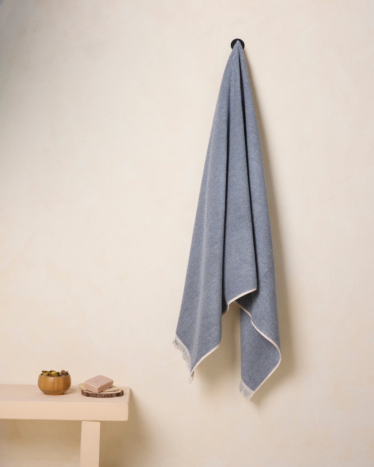 Exclusive | Bath Towel | Cotton 500 GSM | Vintage Indigo by Himeya