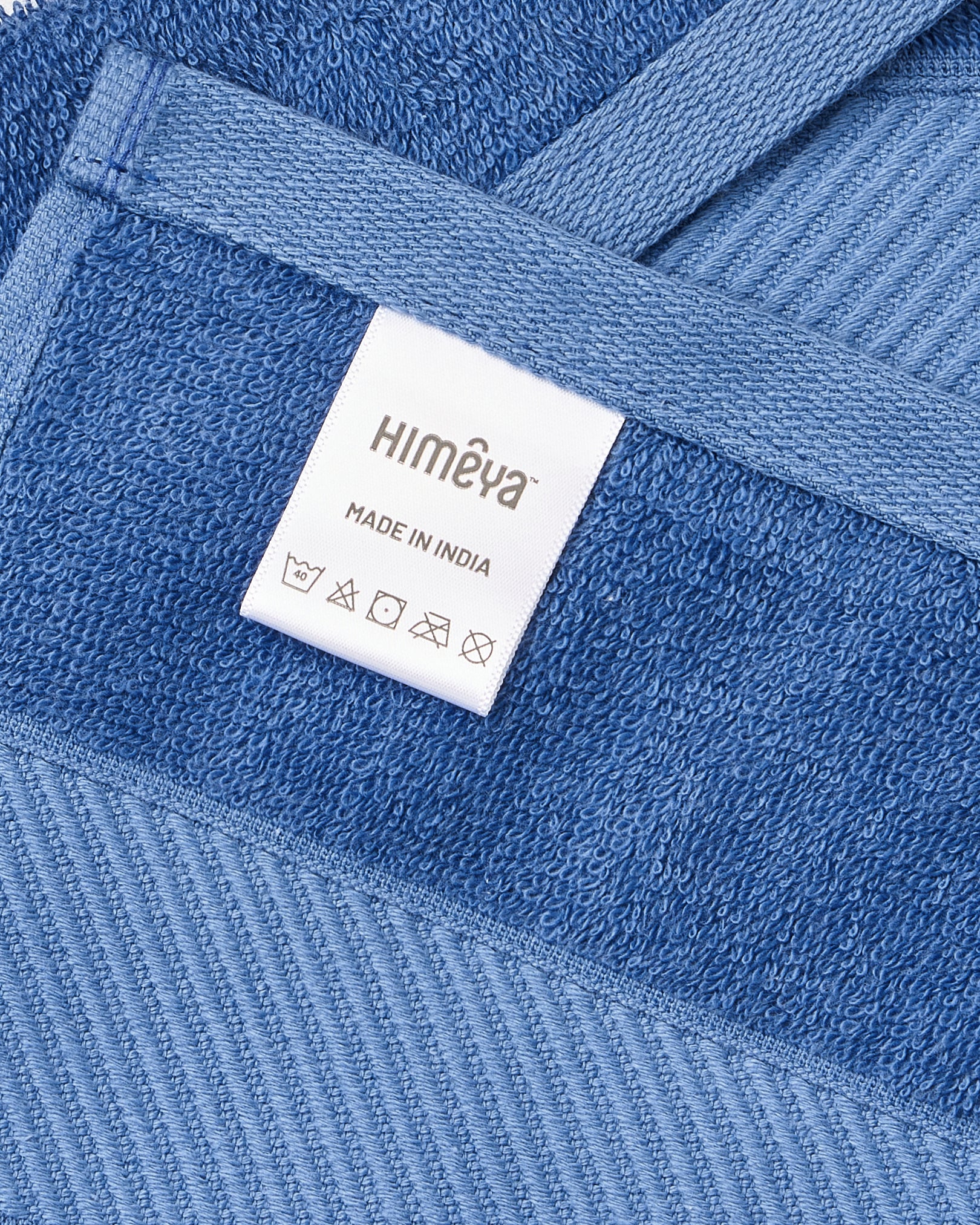 Bamboo Cotton|Bath Towel|400 GSM - Ocean Blue - By Himeya