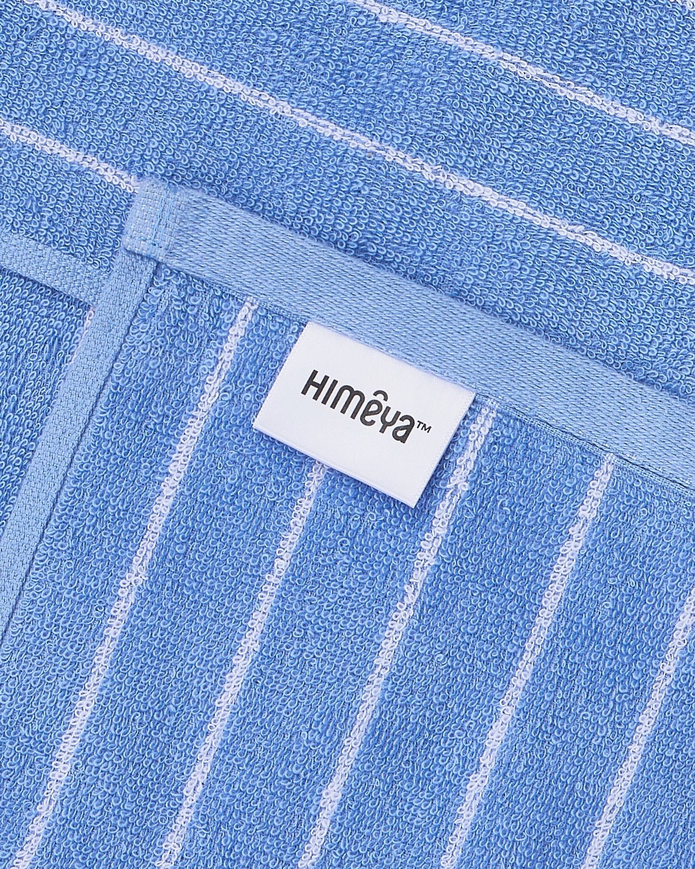Elite Pin Stripe | Bath Towel | 350 GSM | Island Blue