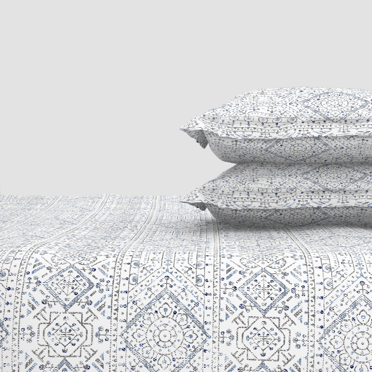 The Elite Collection | King Bedsheet Set | 180 TC Cotton | Grey