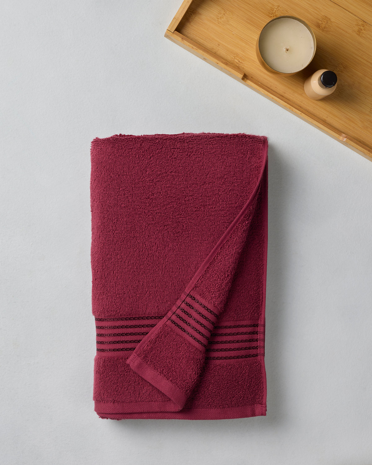 The Elite Collection | Bath Towel | 500 GSM | Merlot Red