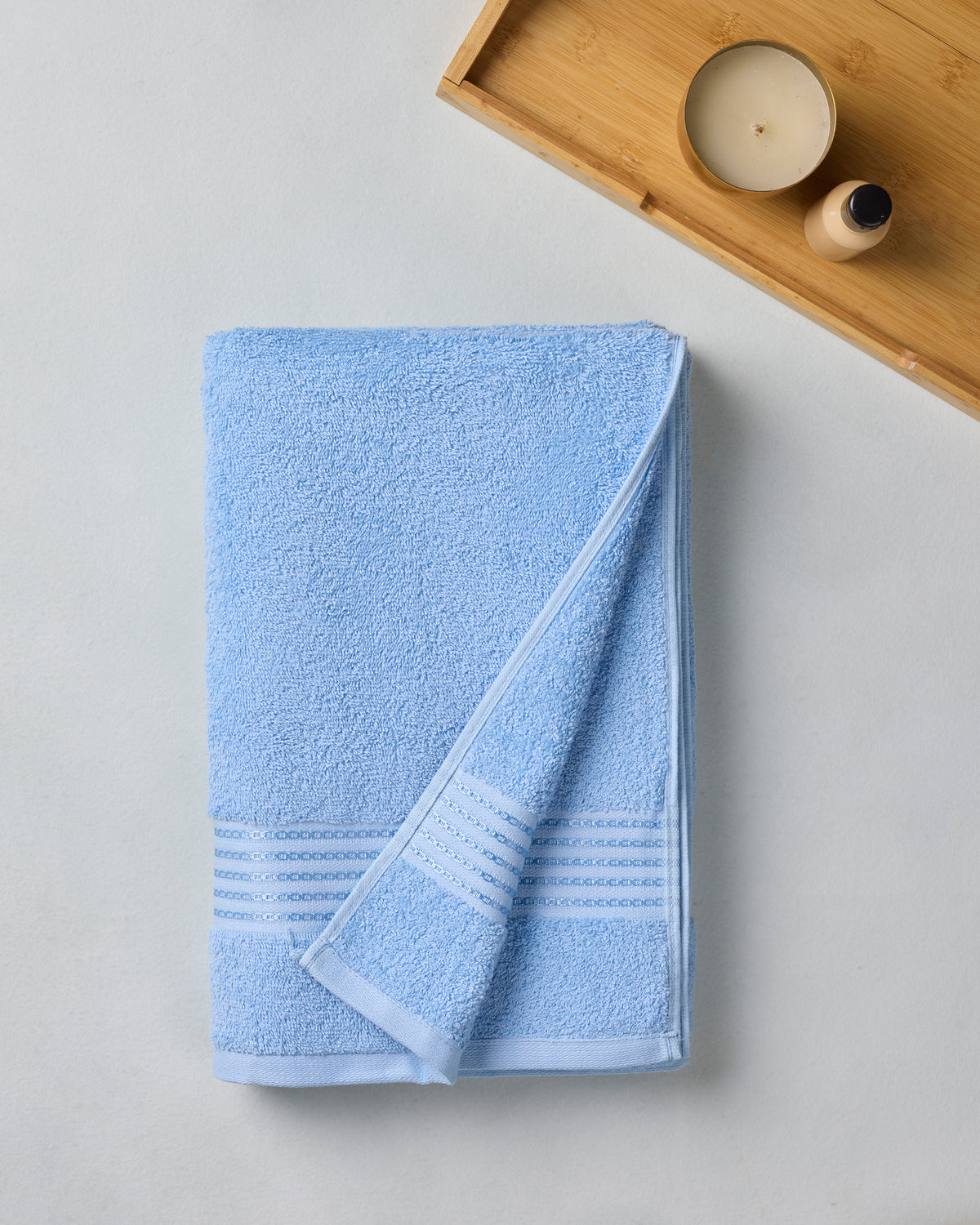 The Elite Collection | Bath Towel large | 500 GSM | Pool Blue