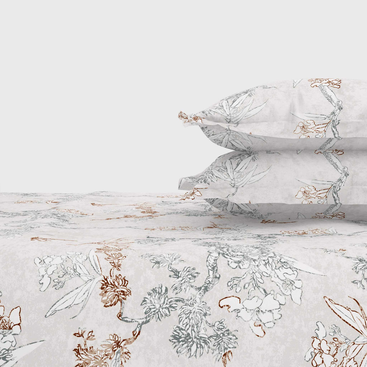 The Gold Collection | King Bedsheet Set | 300 TC Cotton | Grey