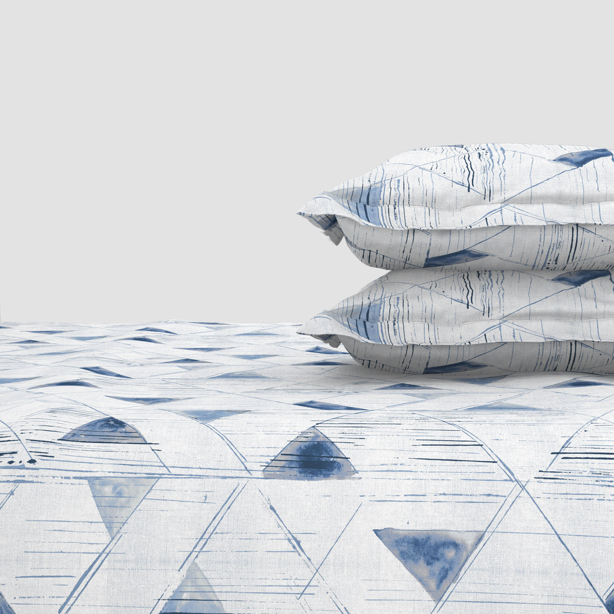 The Elite Collection | King Bedsheet Set | 180 TC Cotton | Indigo