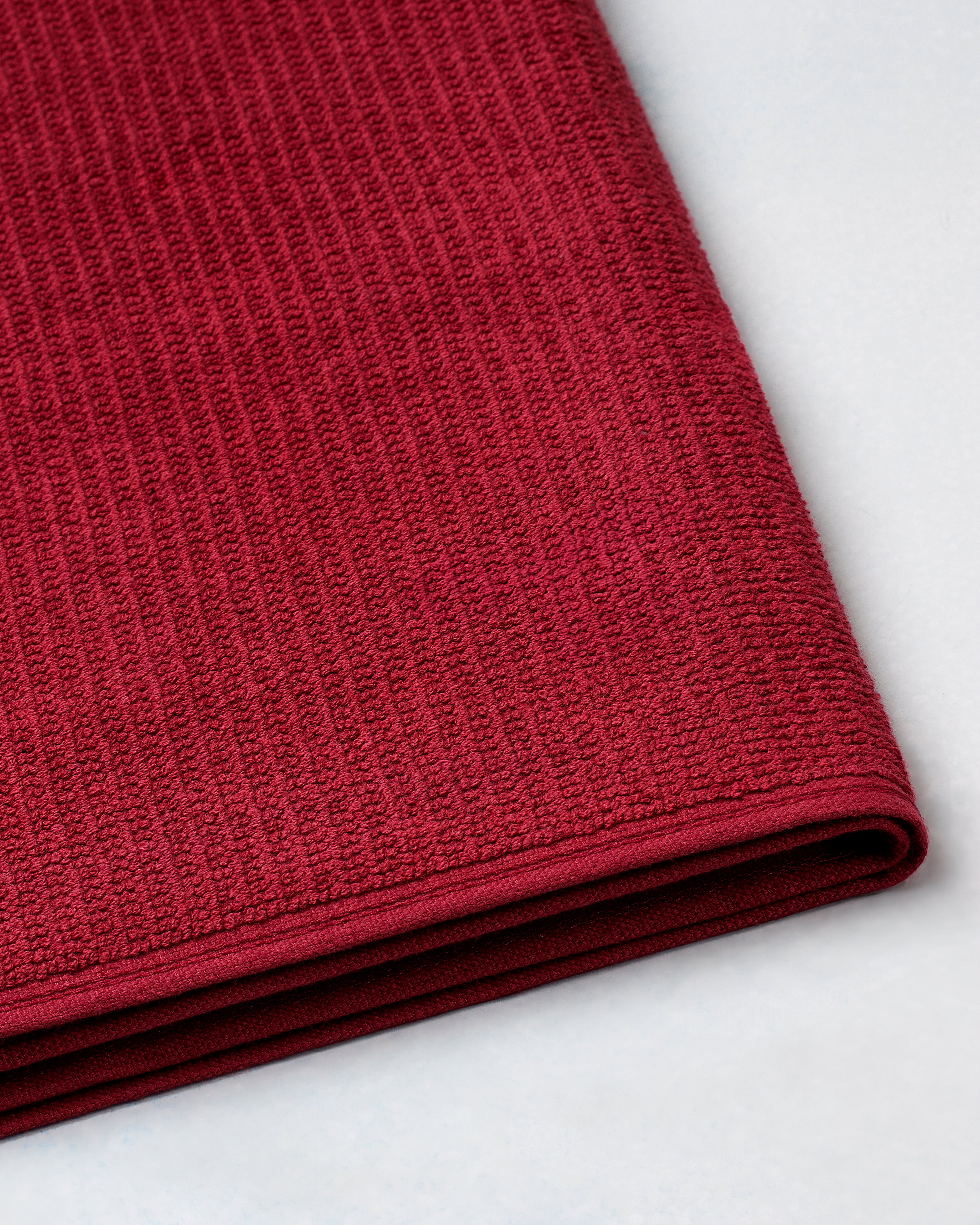 Comfort Collection, Waffle Grid | Bath Towel | 360 GSM 100% Cotton - Barn Red by Himeya