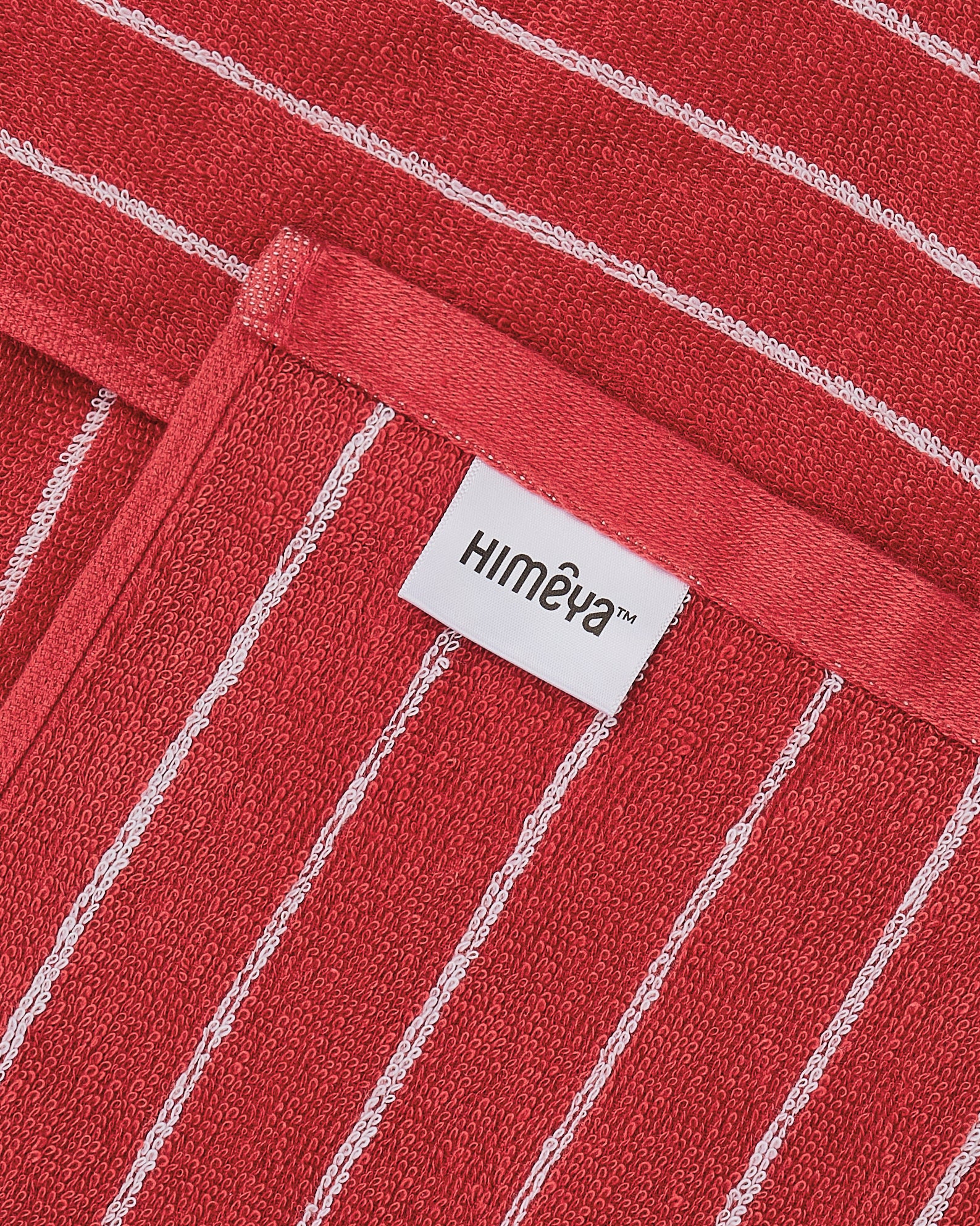 Elite Pin Stripe | Bath Towel | 350 GSM | Fire Red