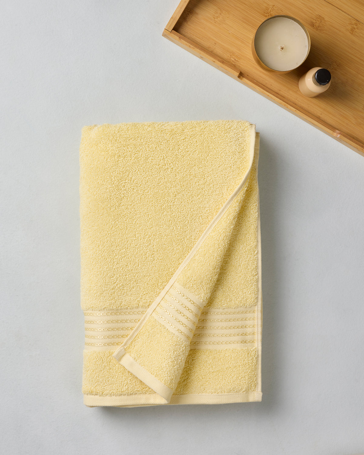 The Elite Collection | Bath Towel | 500 GSM | Butter Yellow