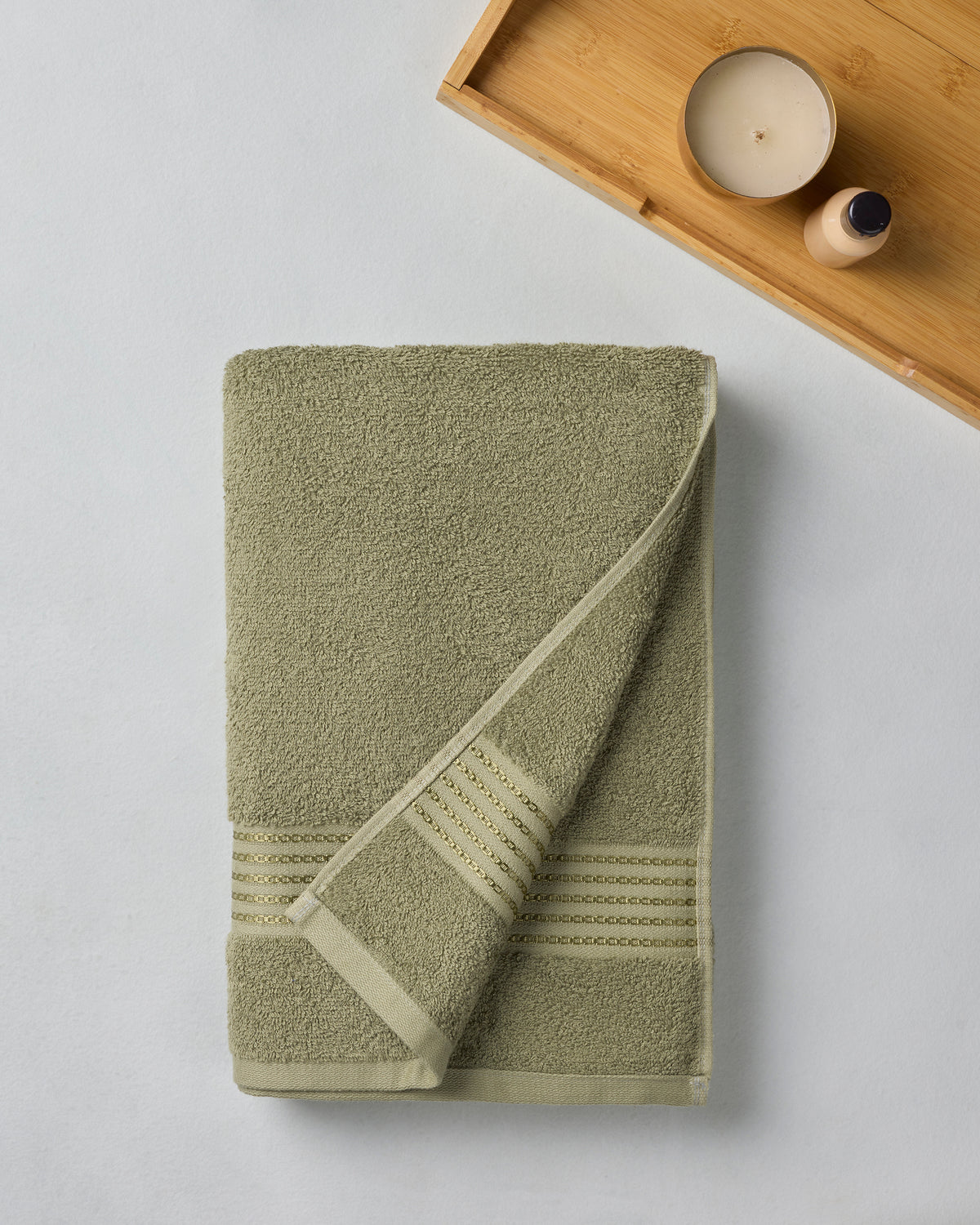 The Elite Collection | Bath Towel large | 500 GSM | Moss Green
