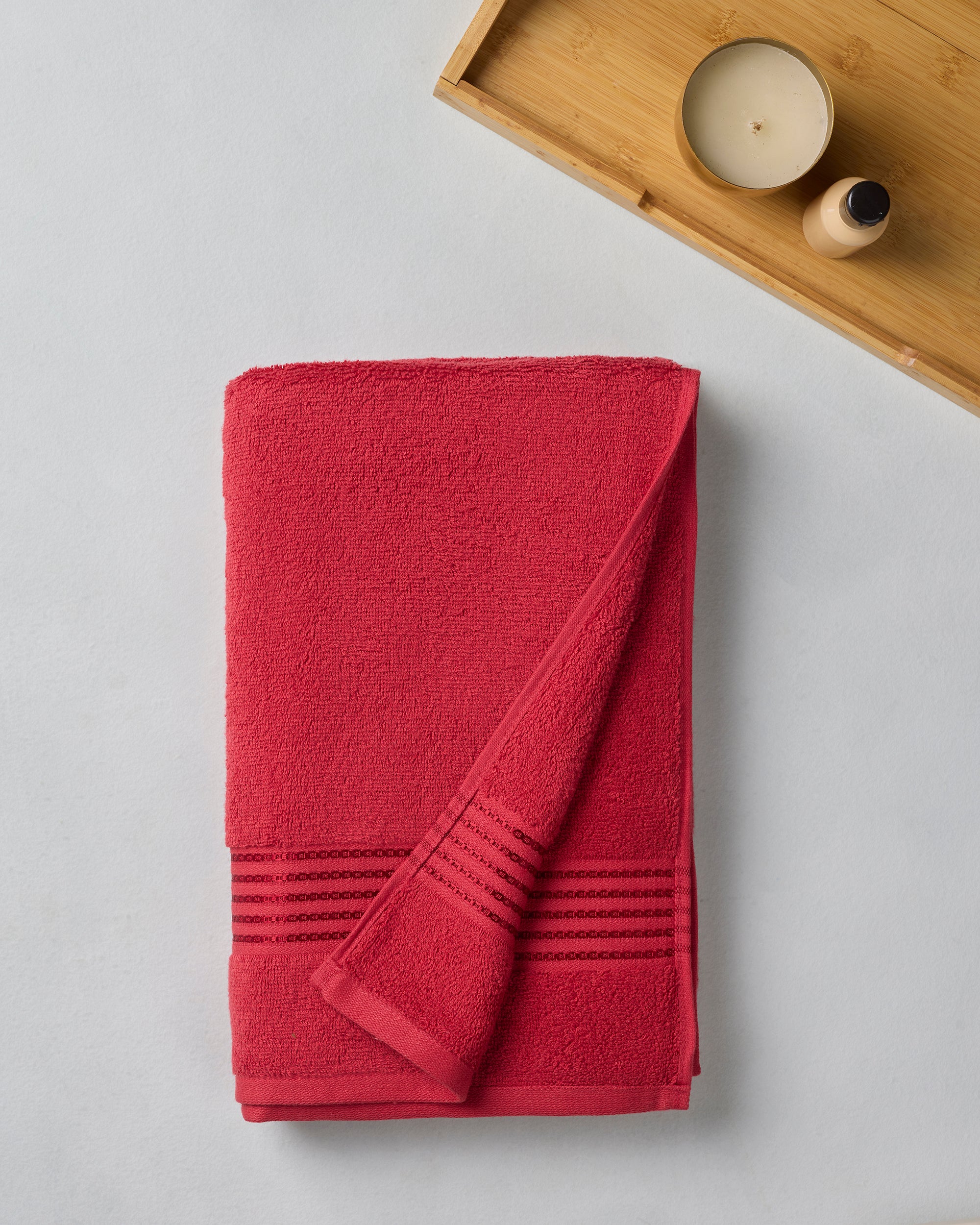 The Elite Collection | Bath Towel large | 500 GSM | Carmine Red