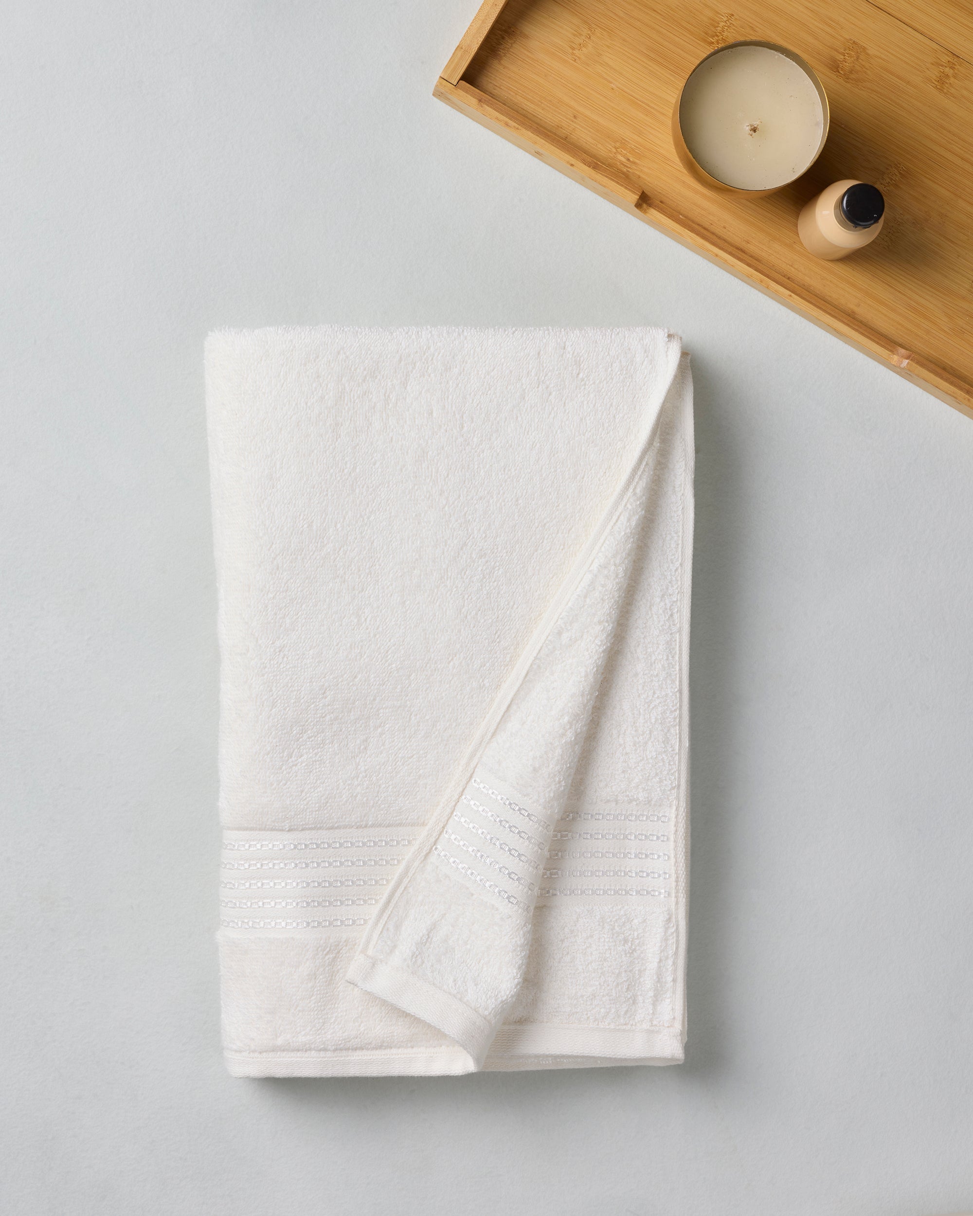 The Elite Collection | Bath Towel | 500 GSM | Snow White
