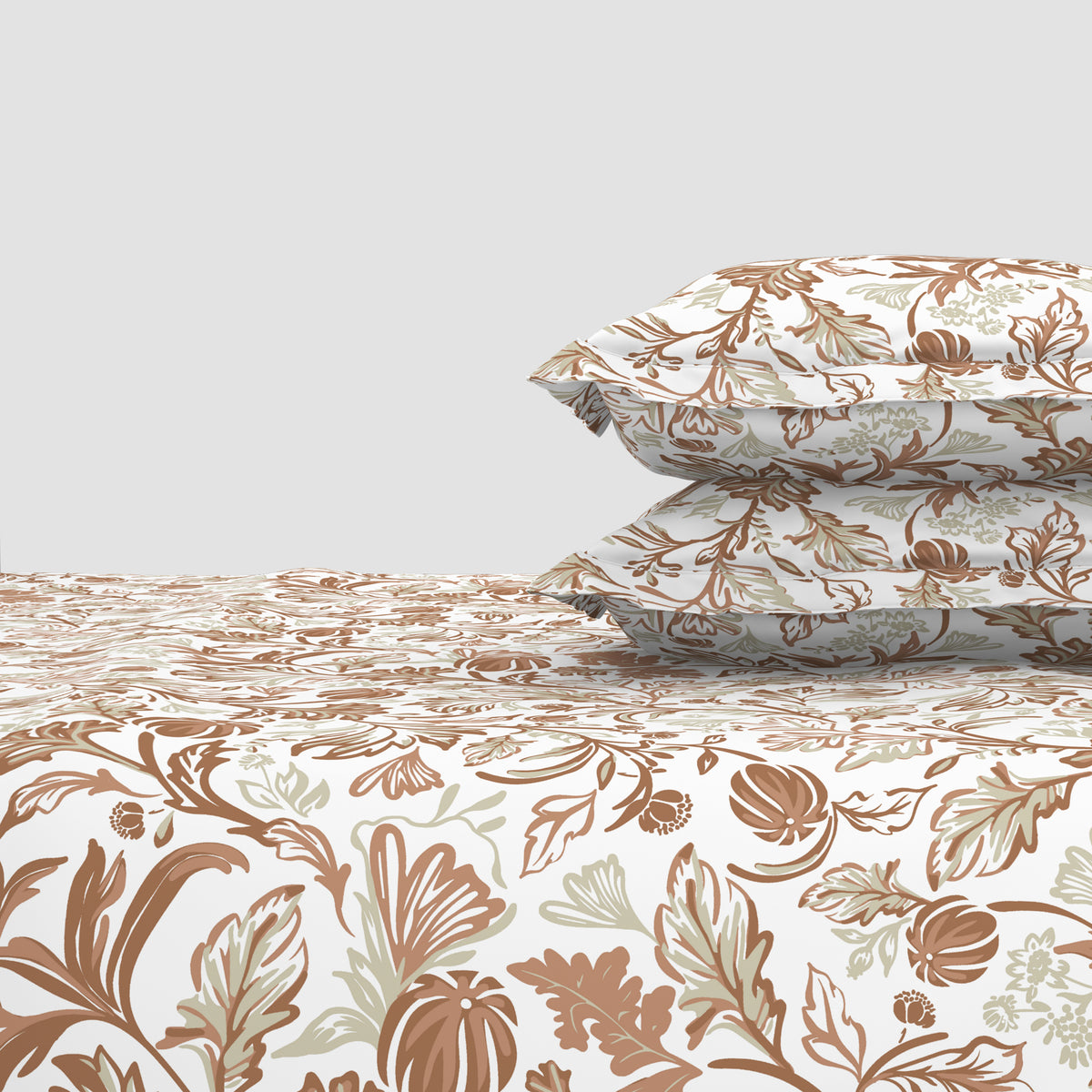 The Elite Collection | King Bedsheet Set | 180 TC Cotton | Gold Rust