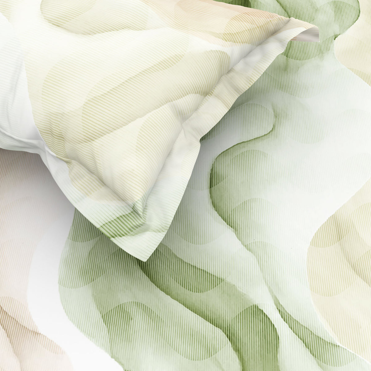 The Gold Collection | King Bedsheet Set | 300 TC Cotton | Apple Green