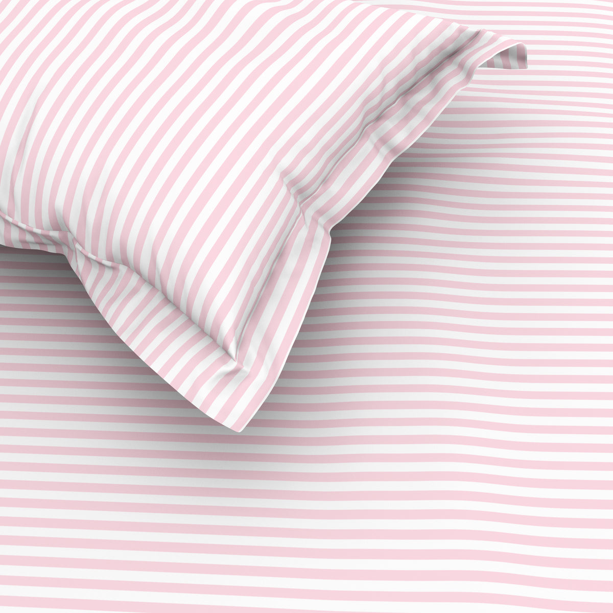 The Elegant Collection | Printed Double Bedsheet Set | 190 TC Cotton | Seersucker Stripe