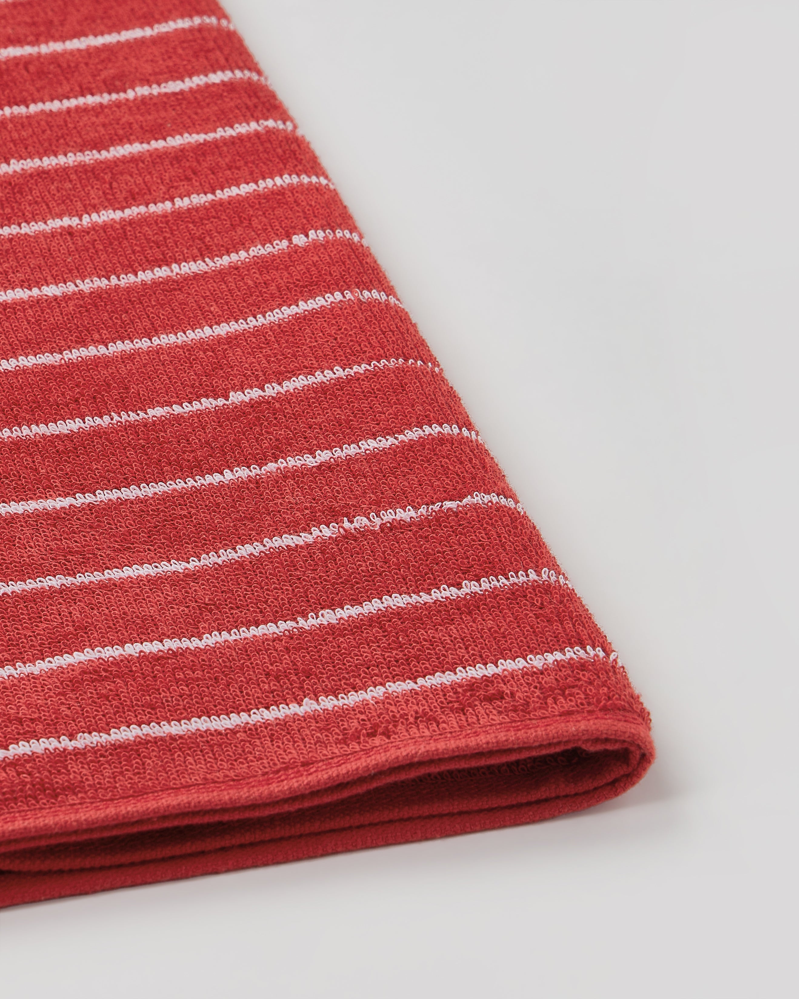 Elite Pin Stripe | Bath Towel | 350 GSM | Fire Red