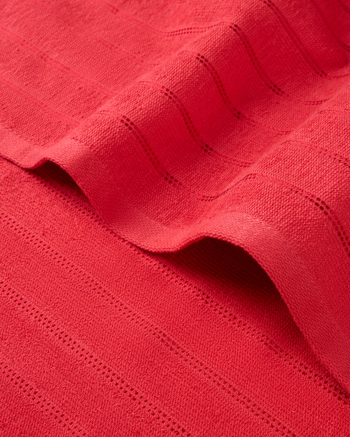 Comfort Pearl Stripe | Bath Towel | 300 GSM | Turkey Red