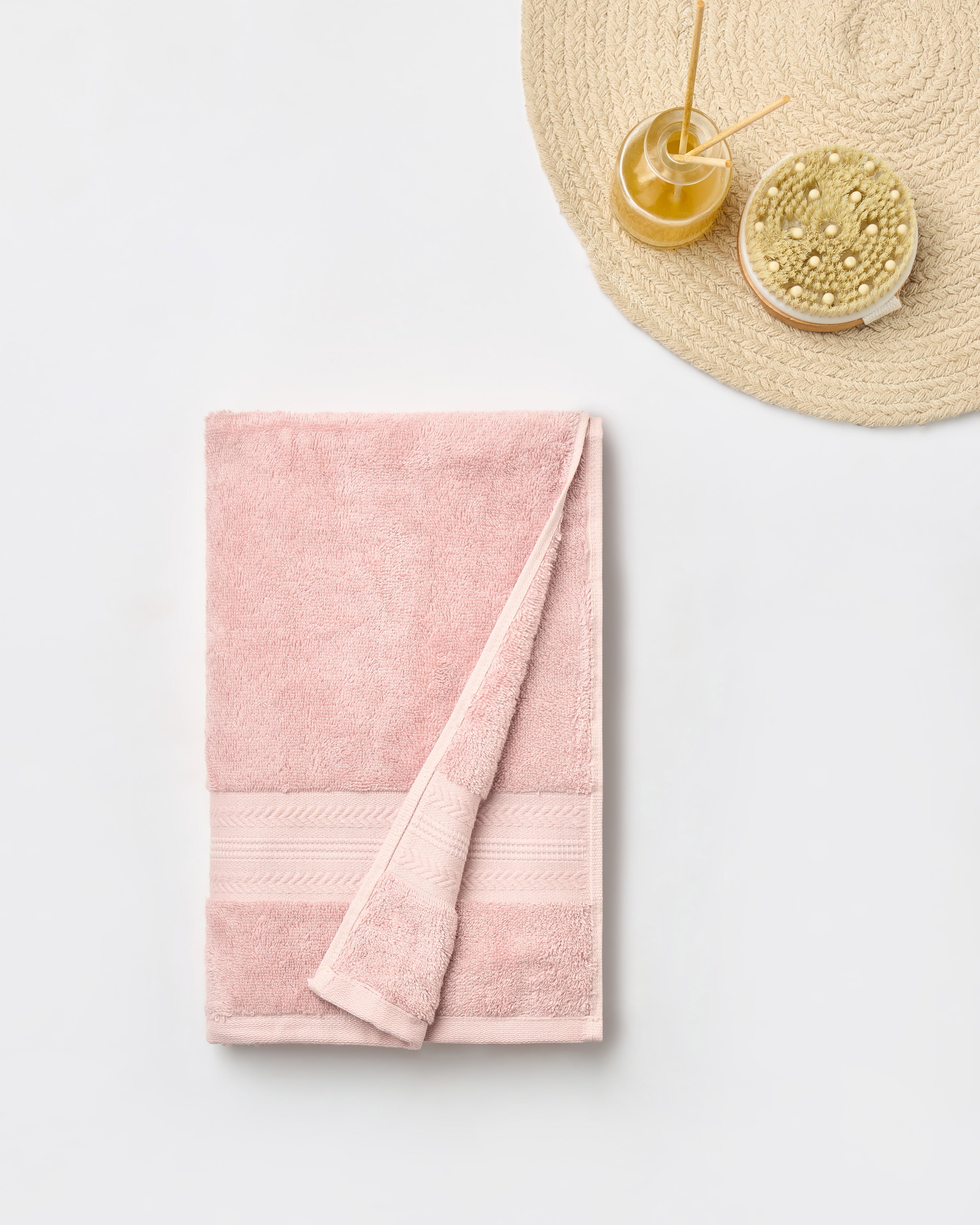 Bamboo Cotton | Bath Towel | 600 GSM - Butter Pink - By Himeya