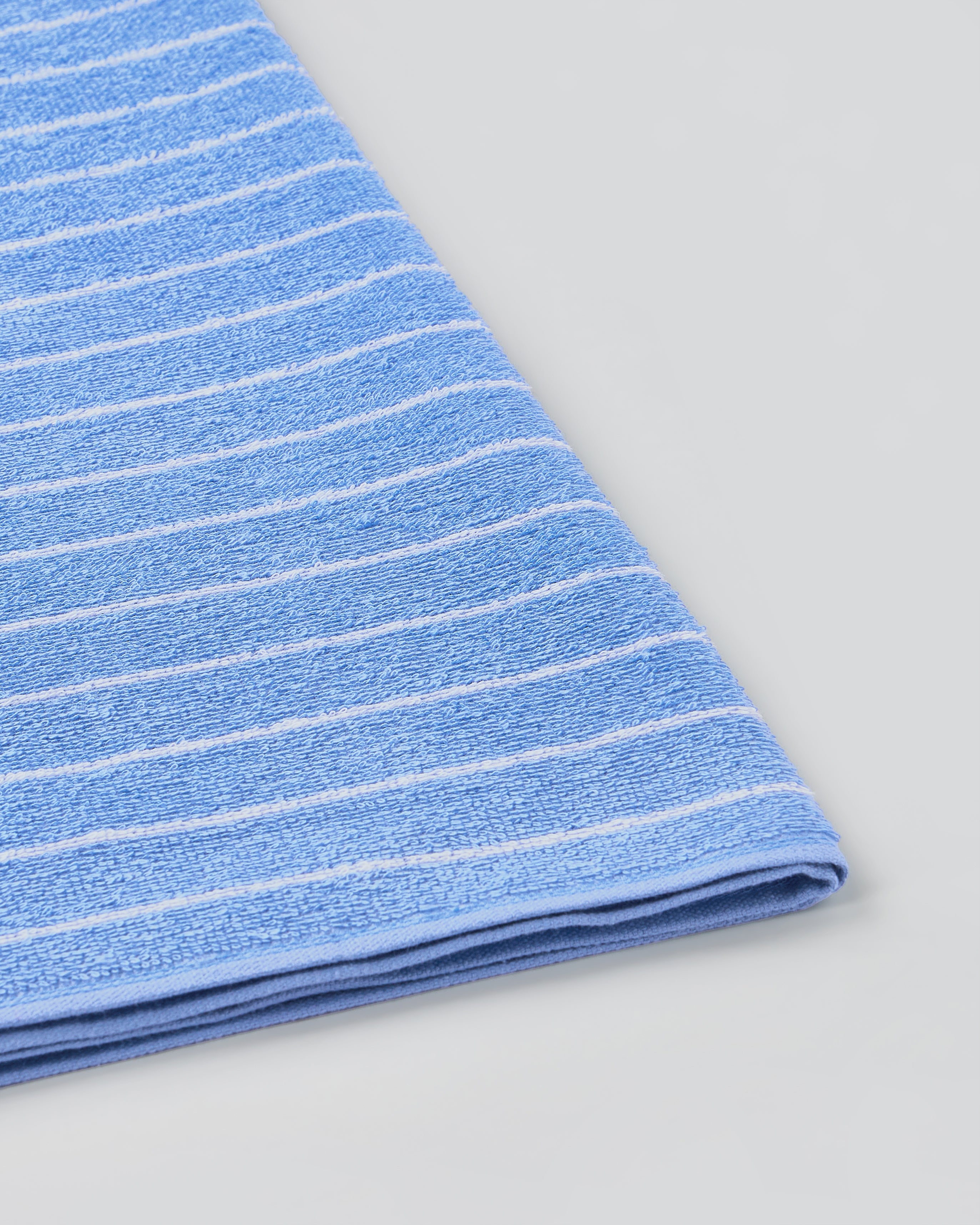 Elite Pin Stripe | Bath Towel | 350 GSM | Island Blue